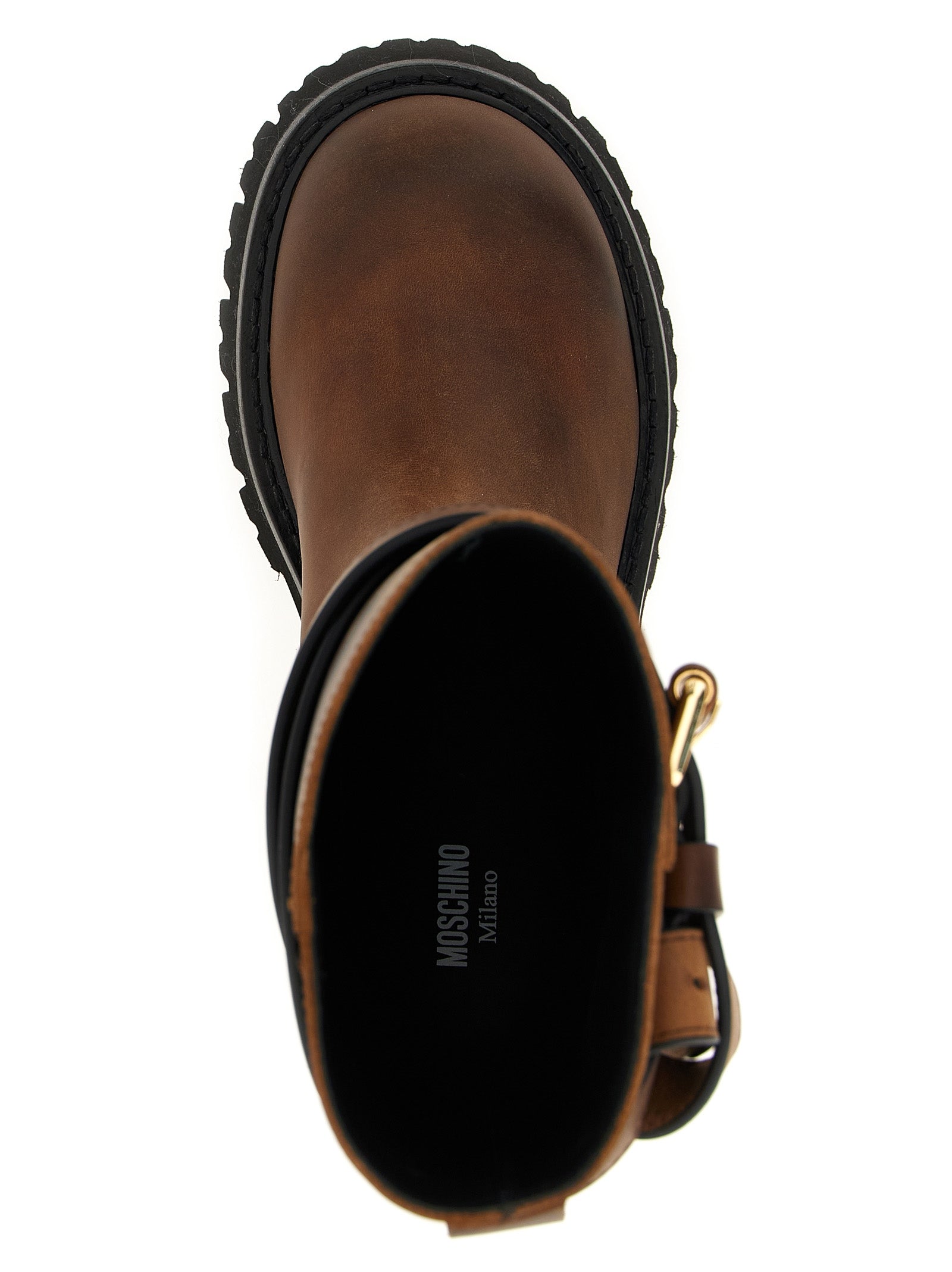 Brown Velvet Leather Over The Knee