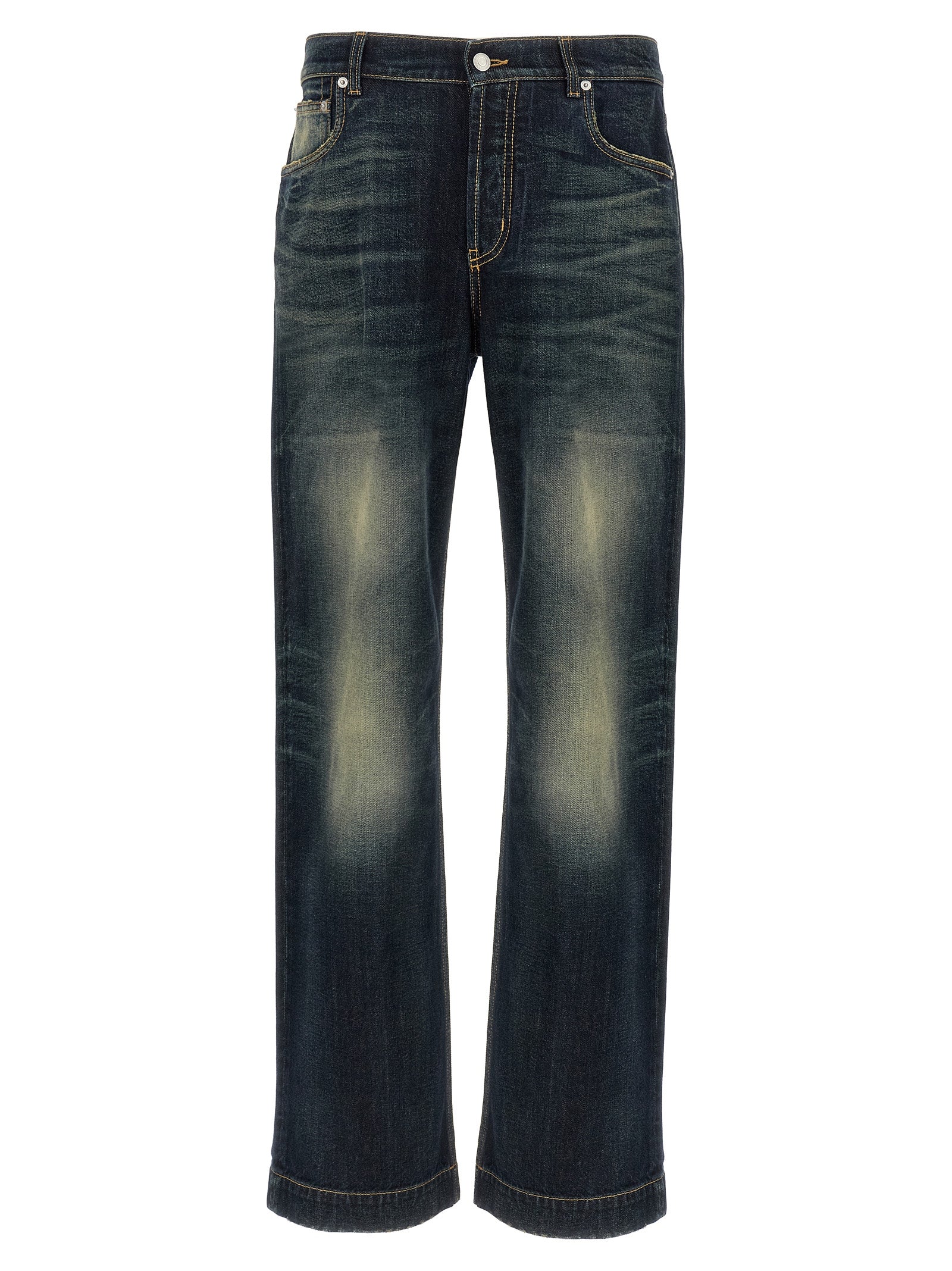Blue Cotton Jeans Denim