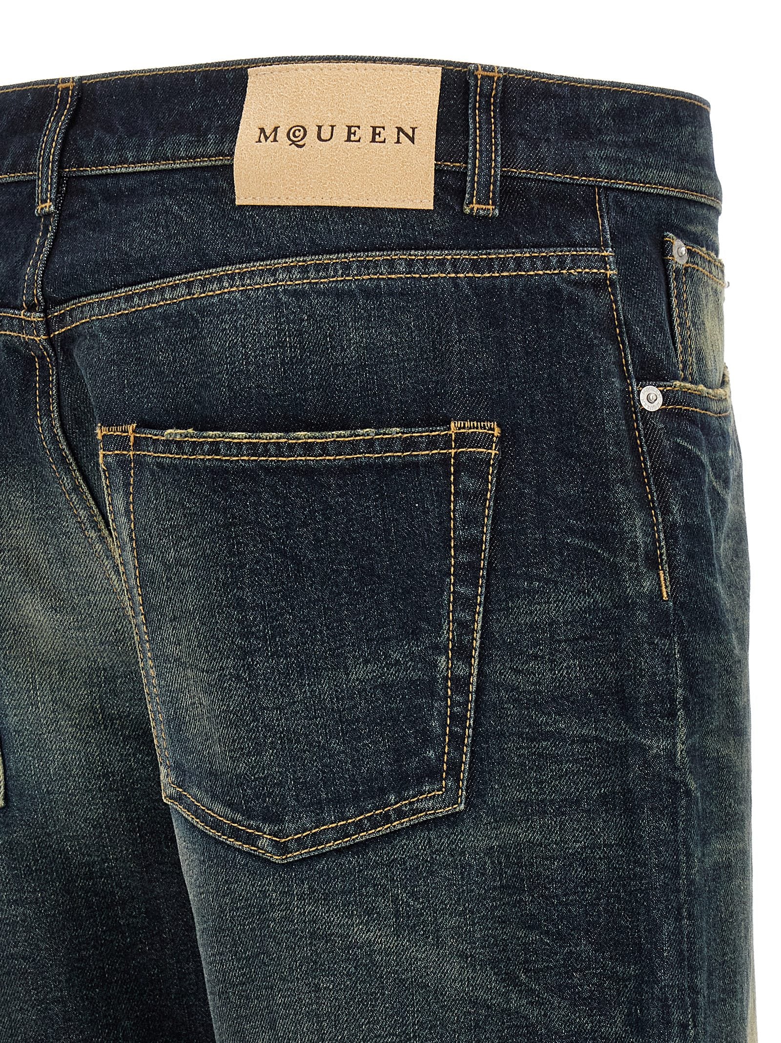 Blue Cotton Jeans Denim