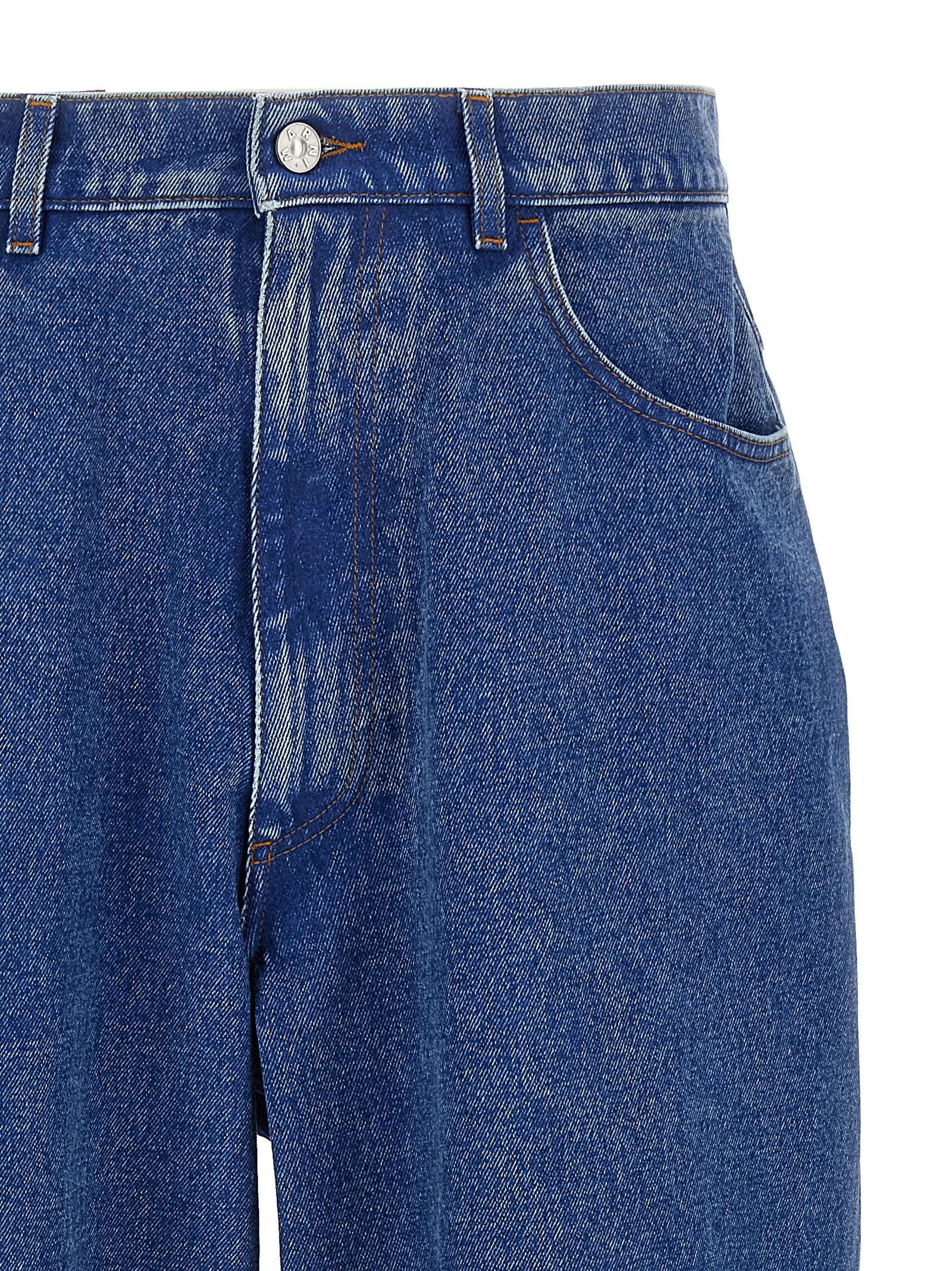 Blue Cotton Jeans Denim