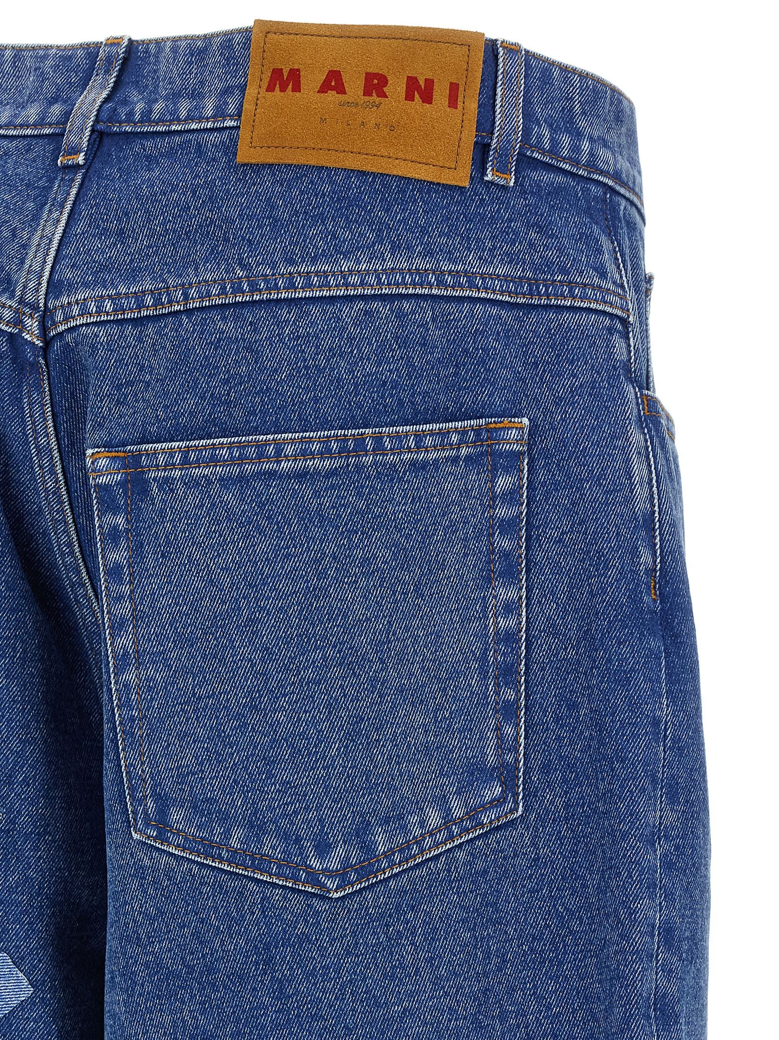 Blue Cotton Jeans Denim