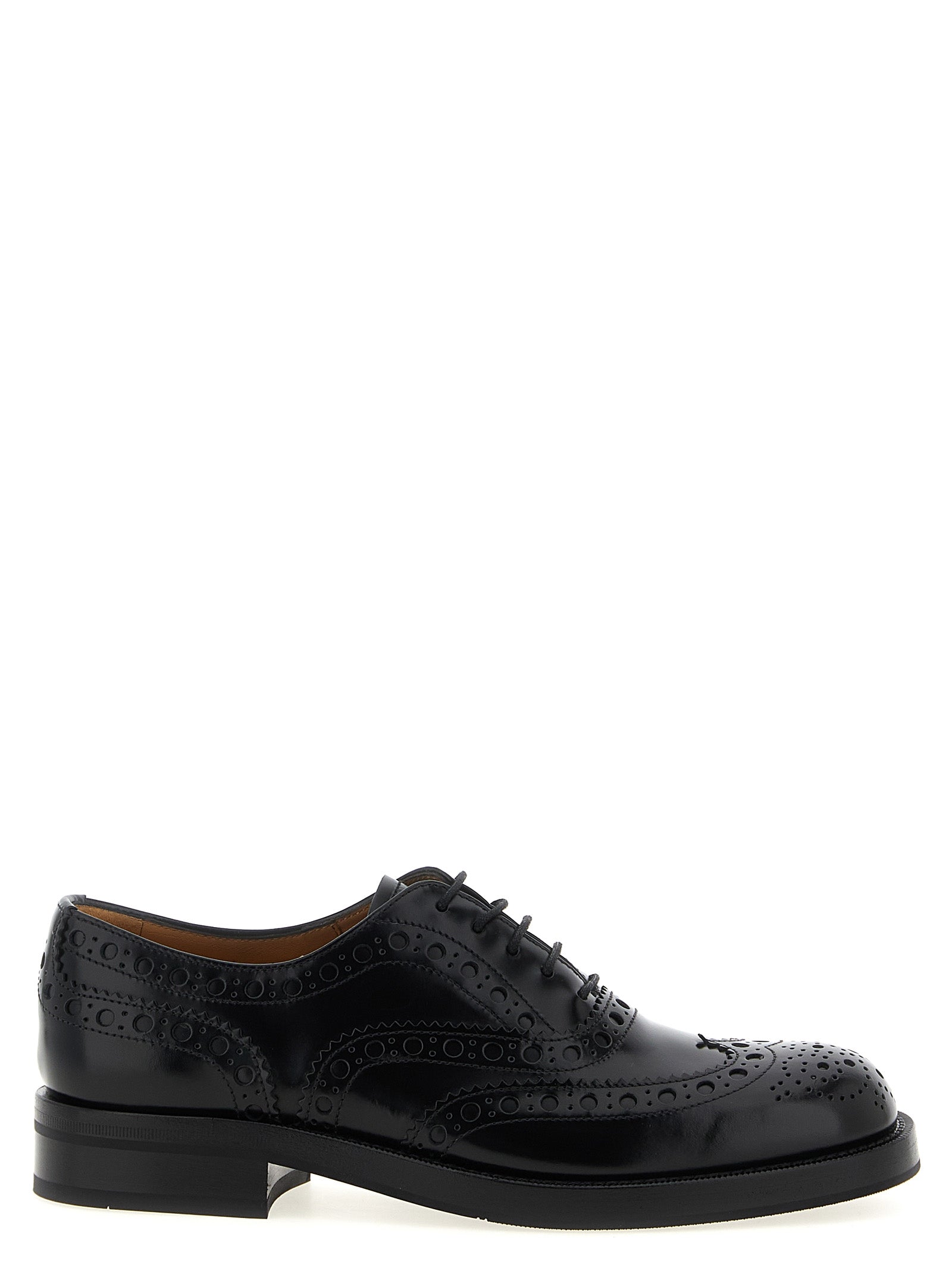 Black Calfskin Oxfords And Derbies