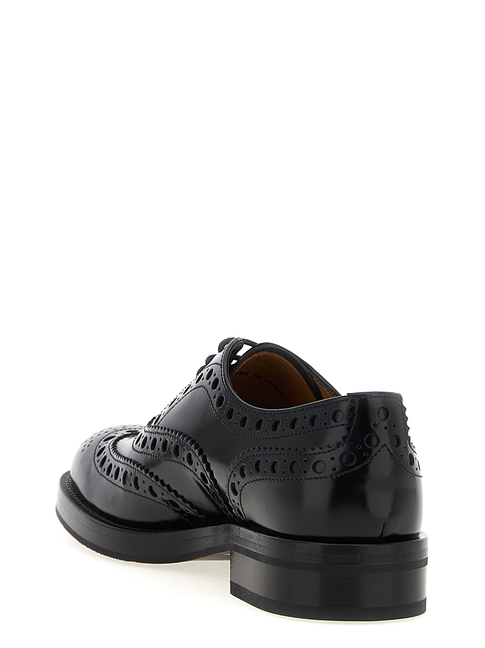 Black Calfskin Oxfords And Derbies