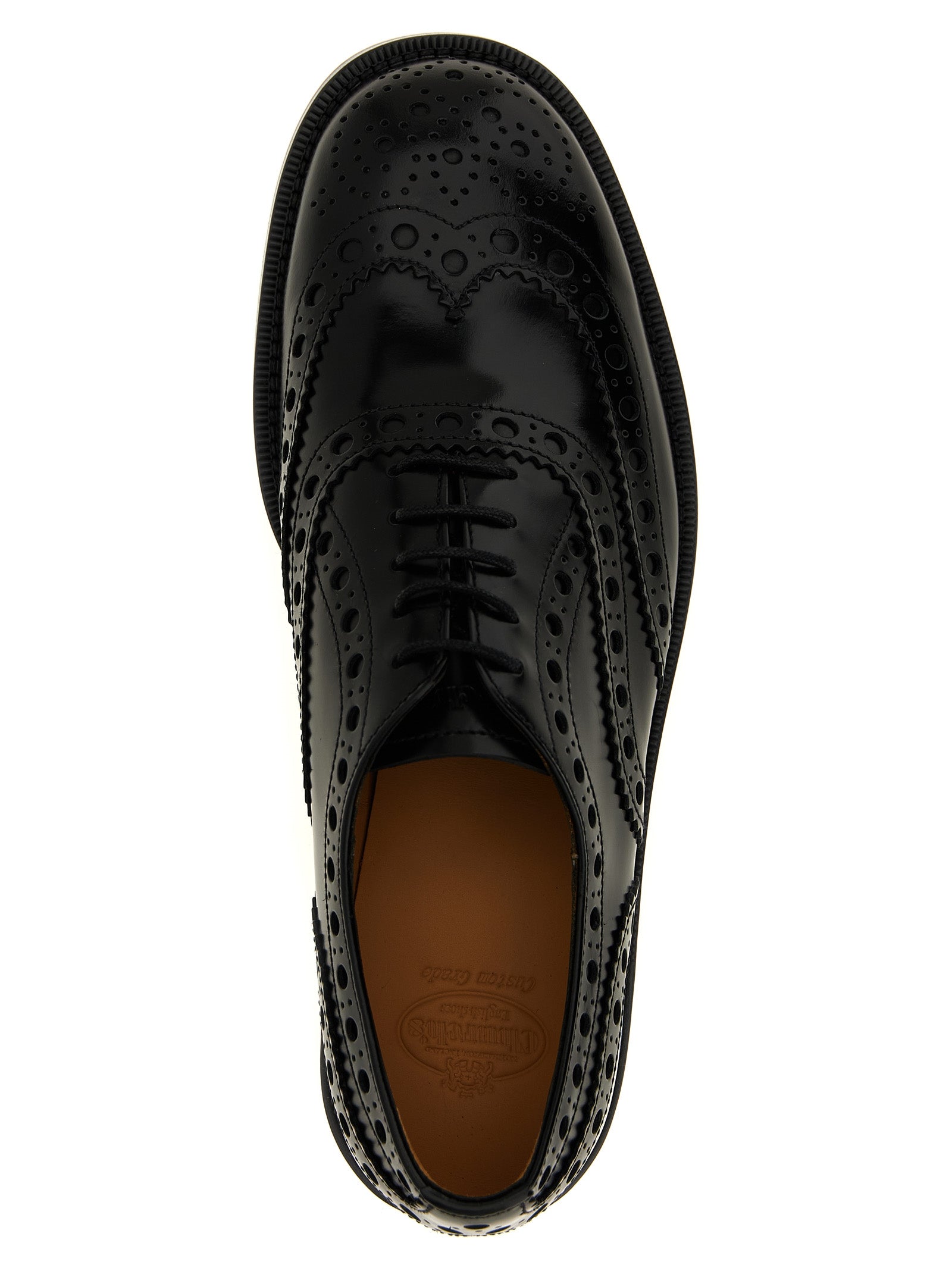 Black Calfskin Oxfords And Derbies