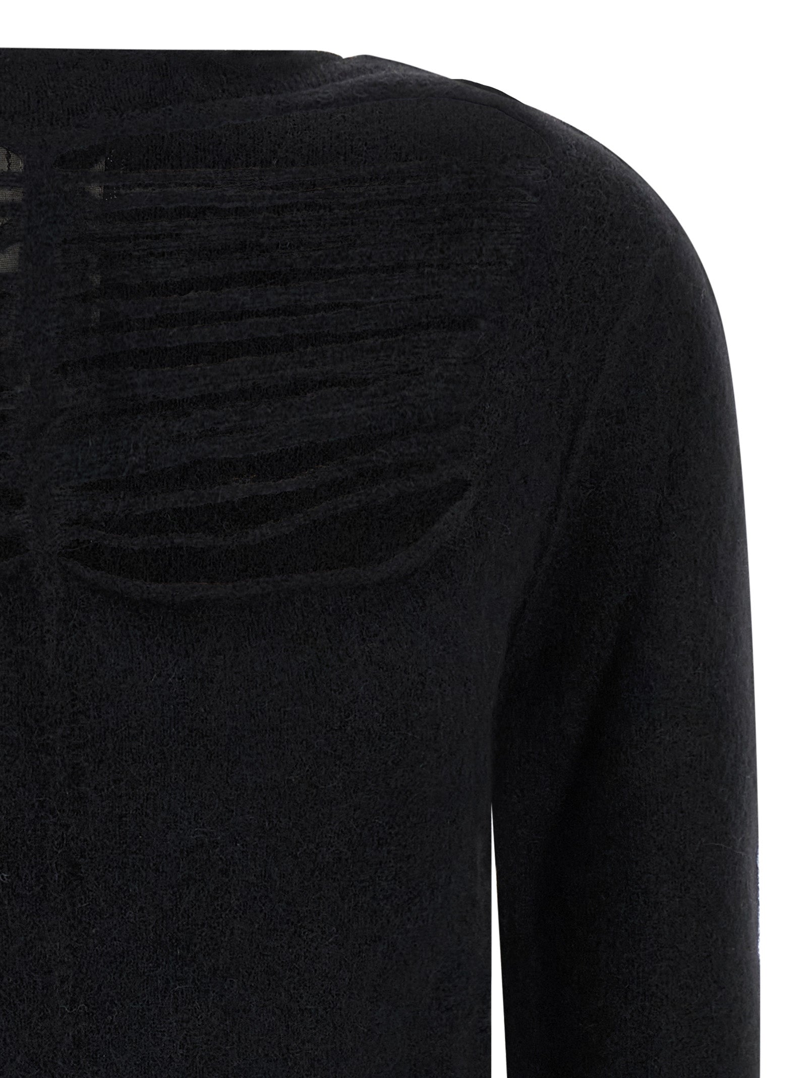 Black Wool Cardigan