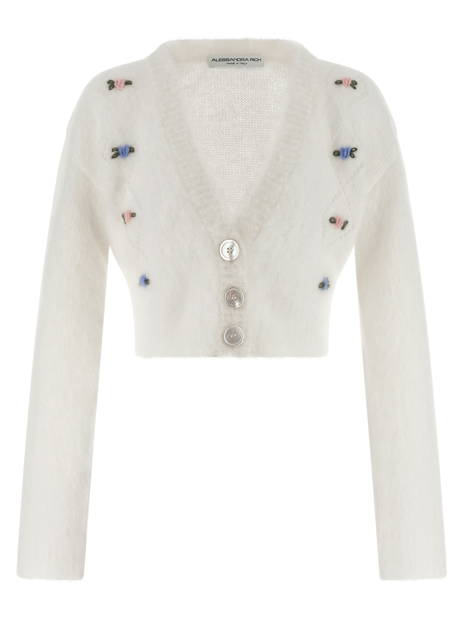 White Wool Cardigan