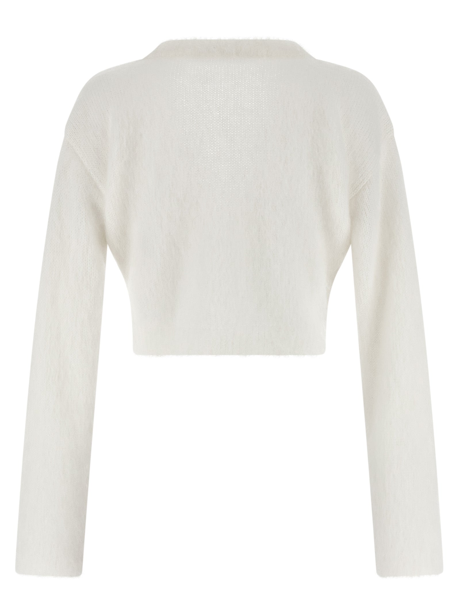 White Wool Cardigan