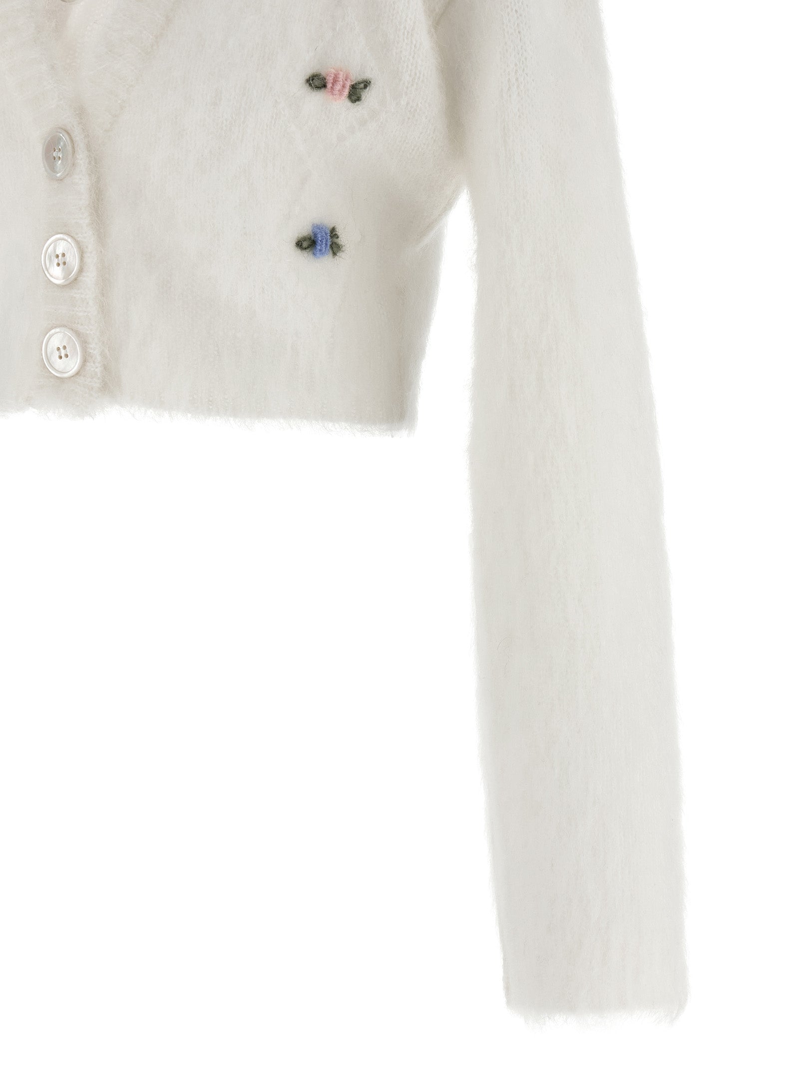 White Wool Cardigan