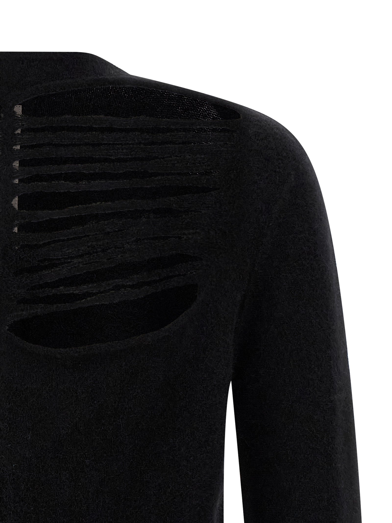 Black Wool Cardigan