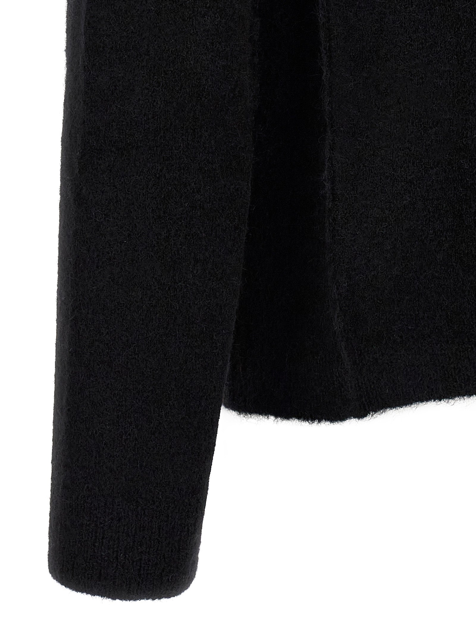 Black Wool Cardigan
