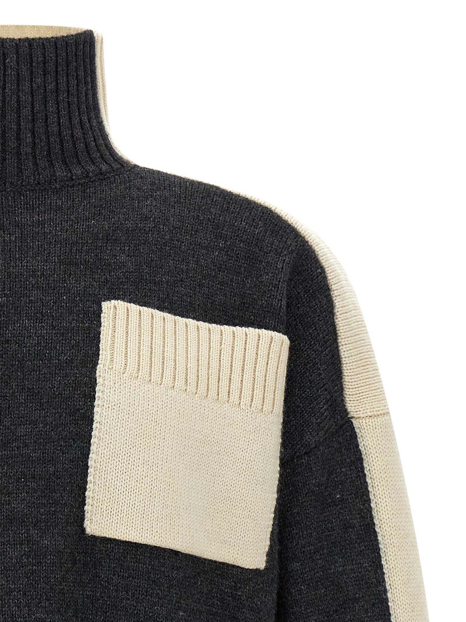Gray Elastane Cardigan