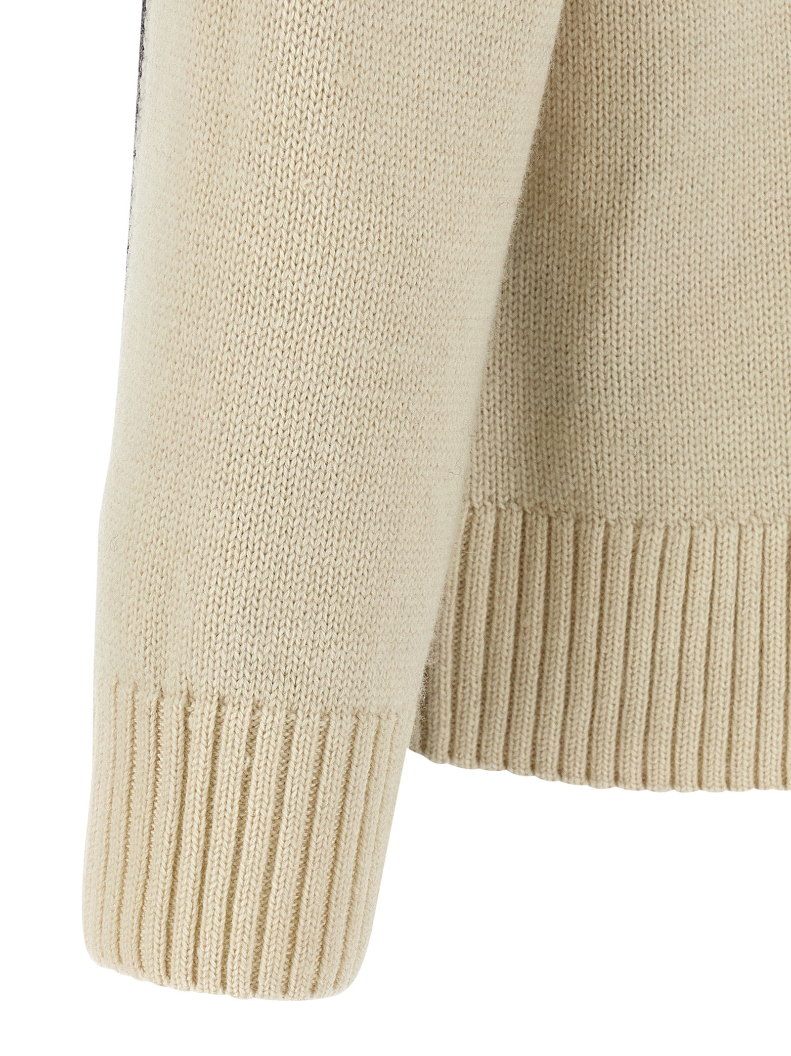 Gray Elastane Cardigan