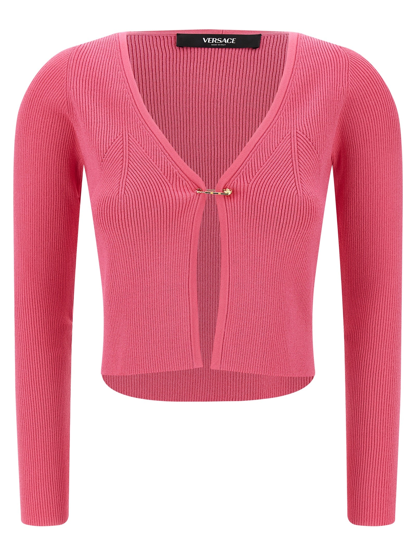 Fuchsia Viscose Cardigan
