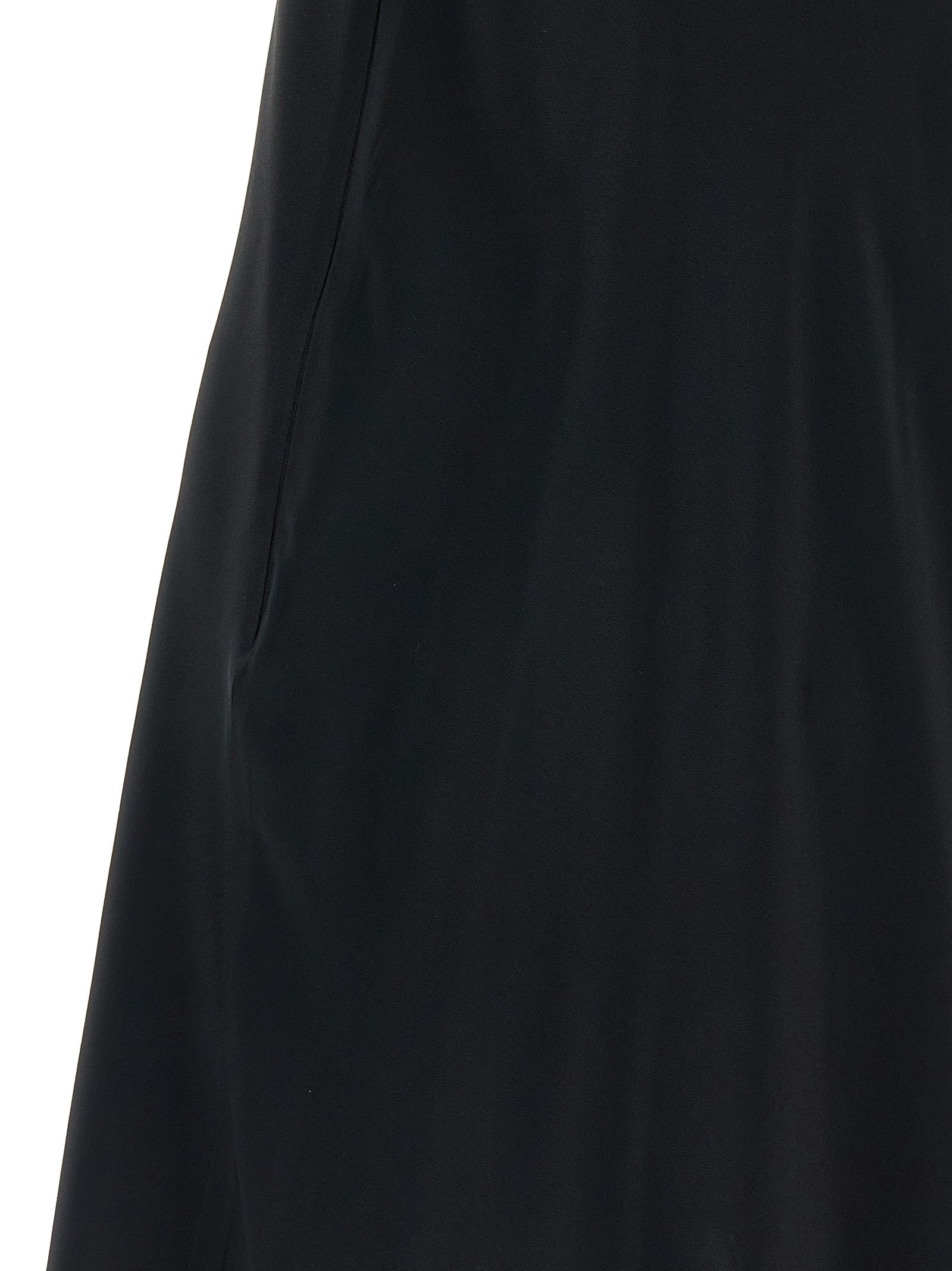 Black Acetate Short Dress