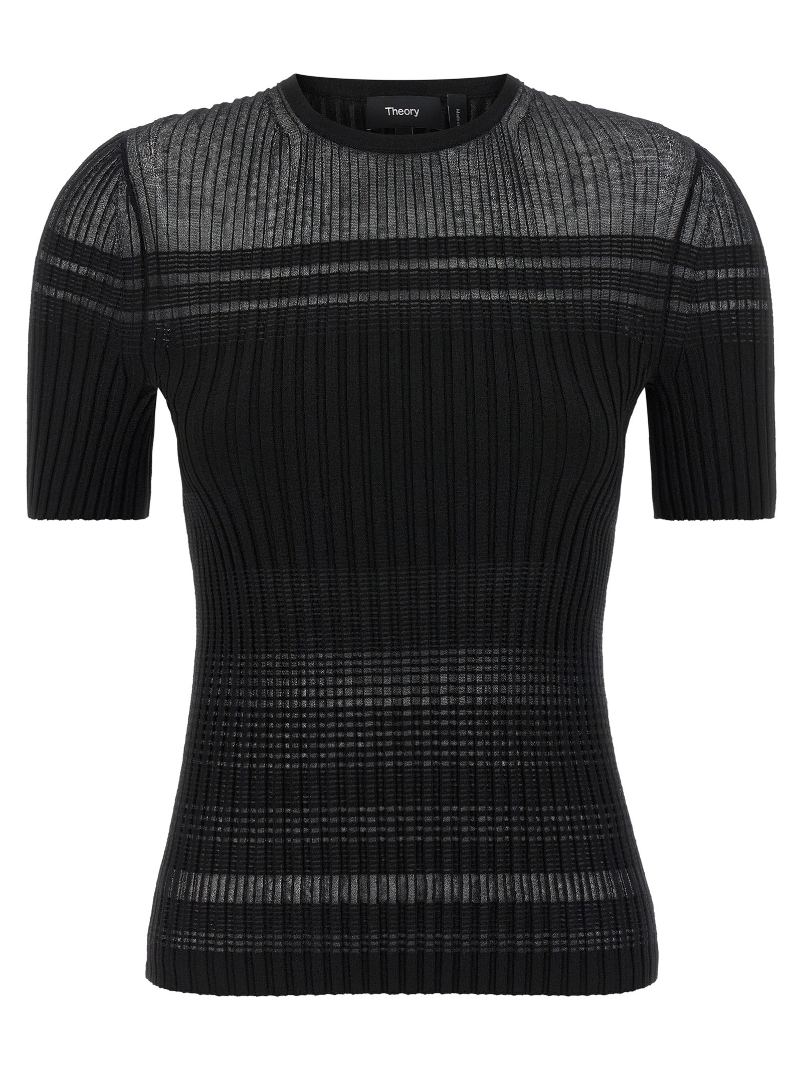 Black Viscose T-Shirt