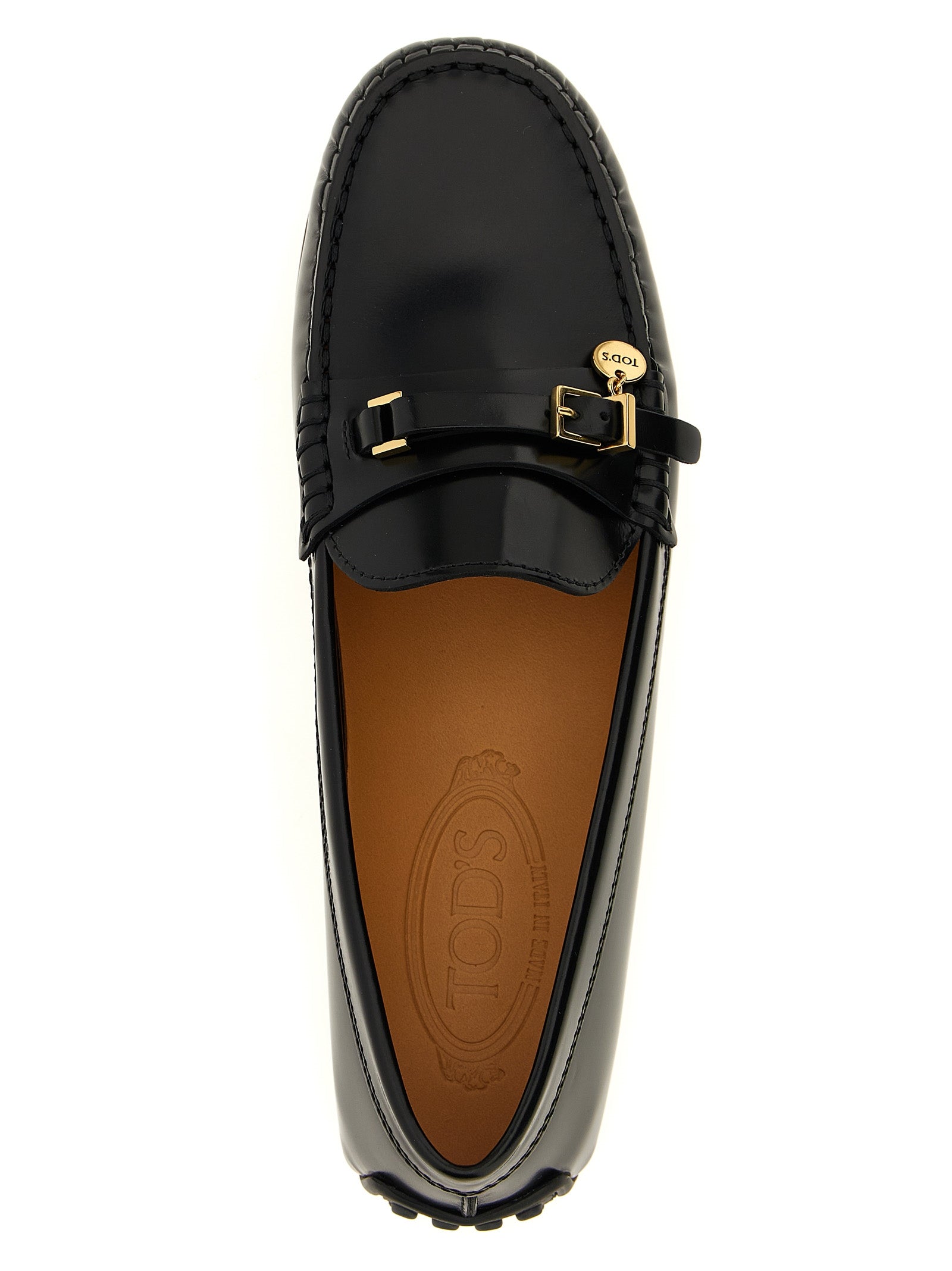 Black Calfskin Slip-On Loafers