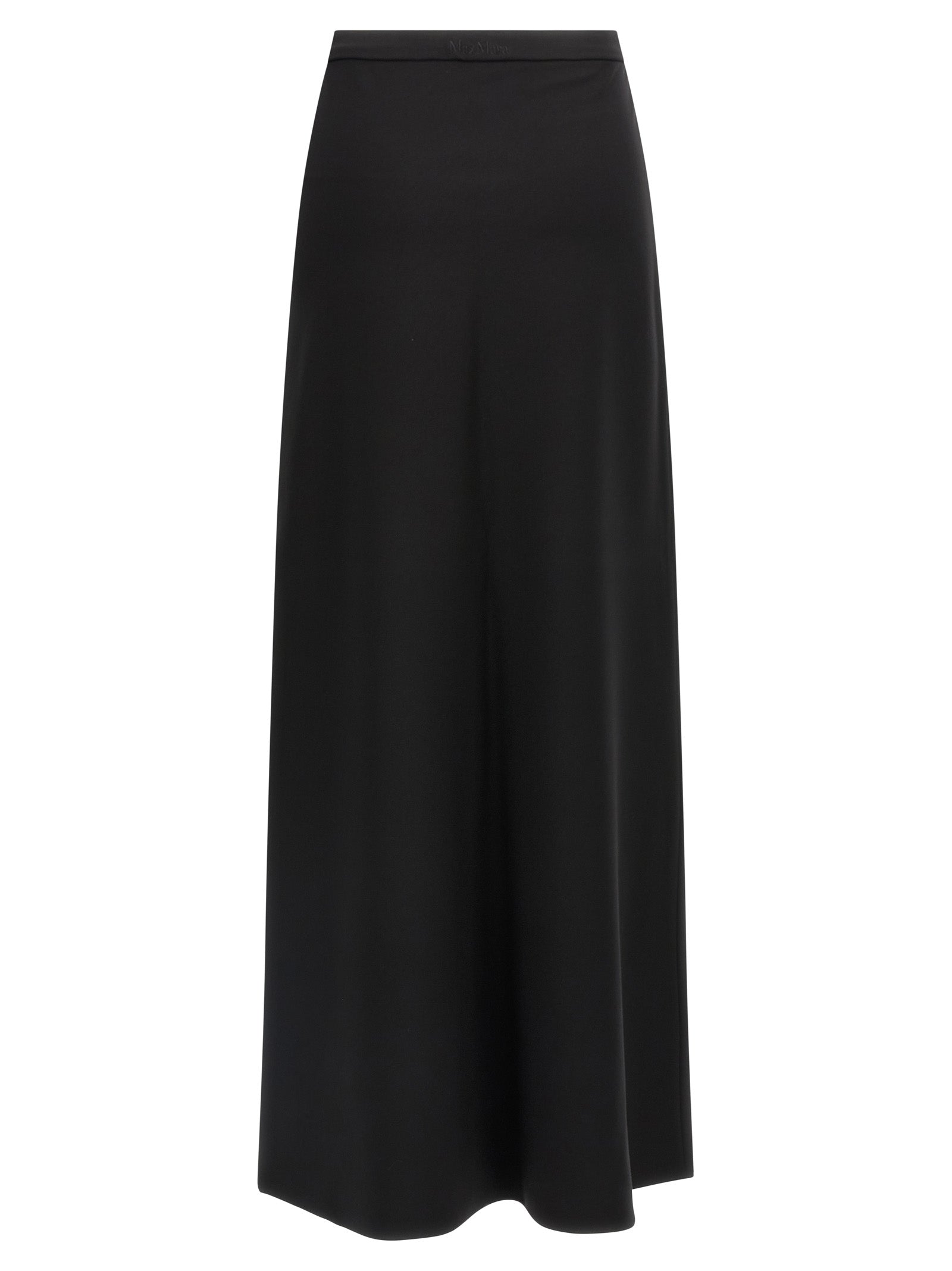 Black Viscose Mini Skirt