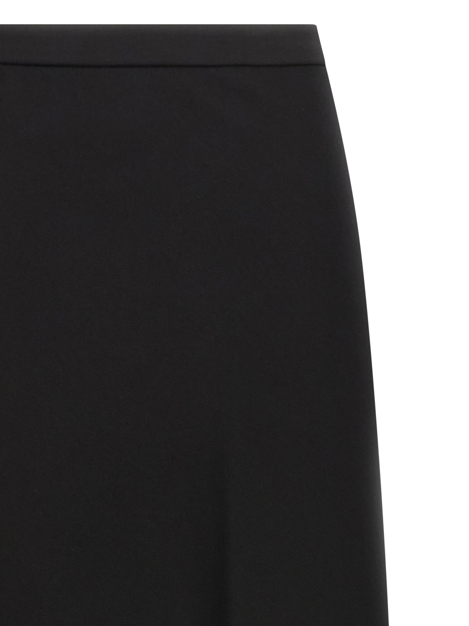 Black Viscose Mini Skirt