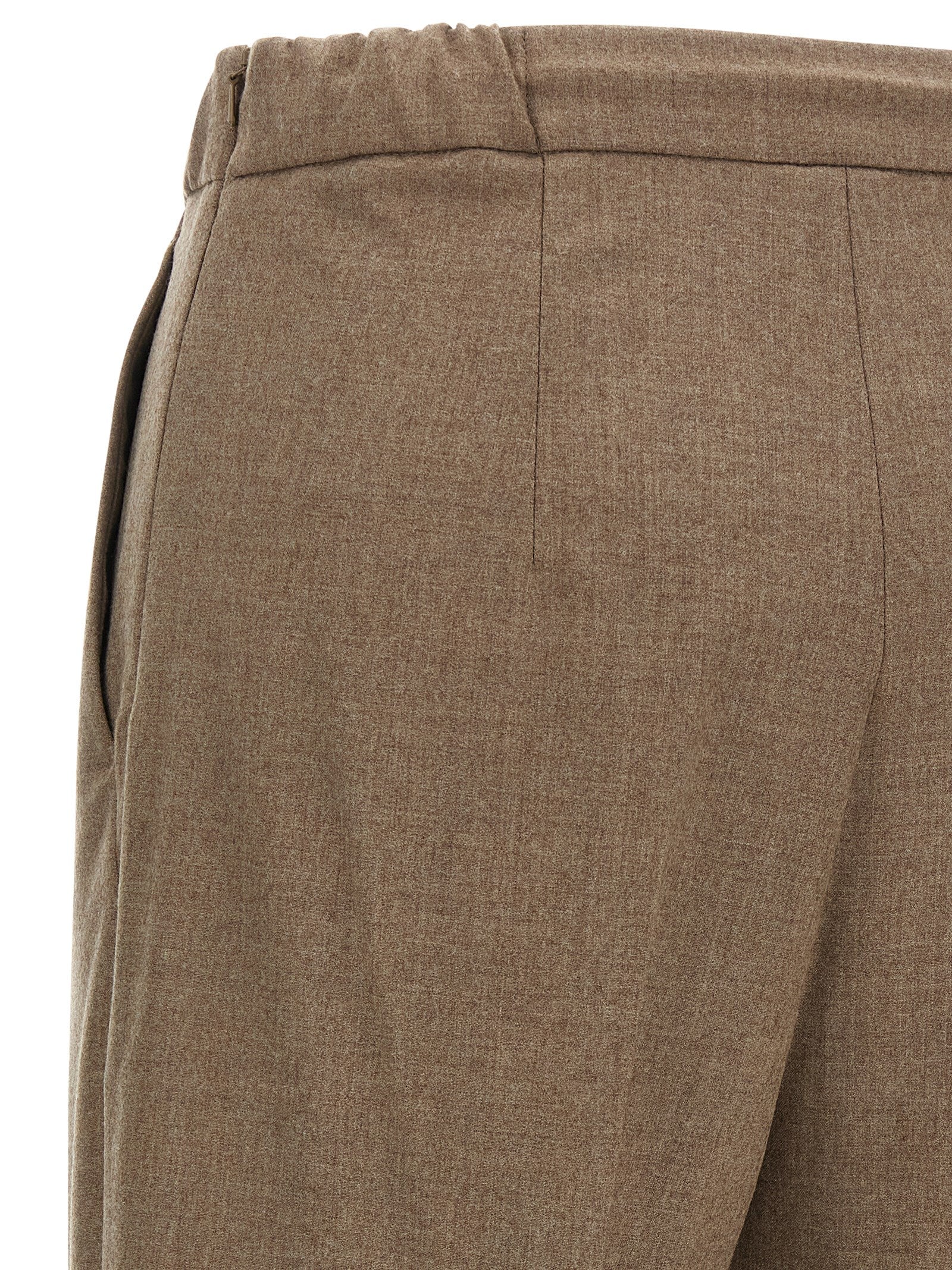 Gray Cashmere Casual Pants