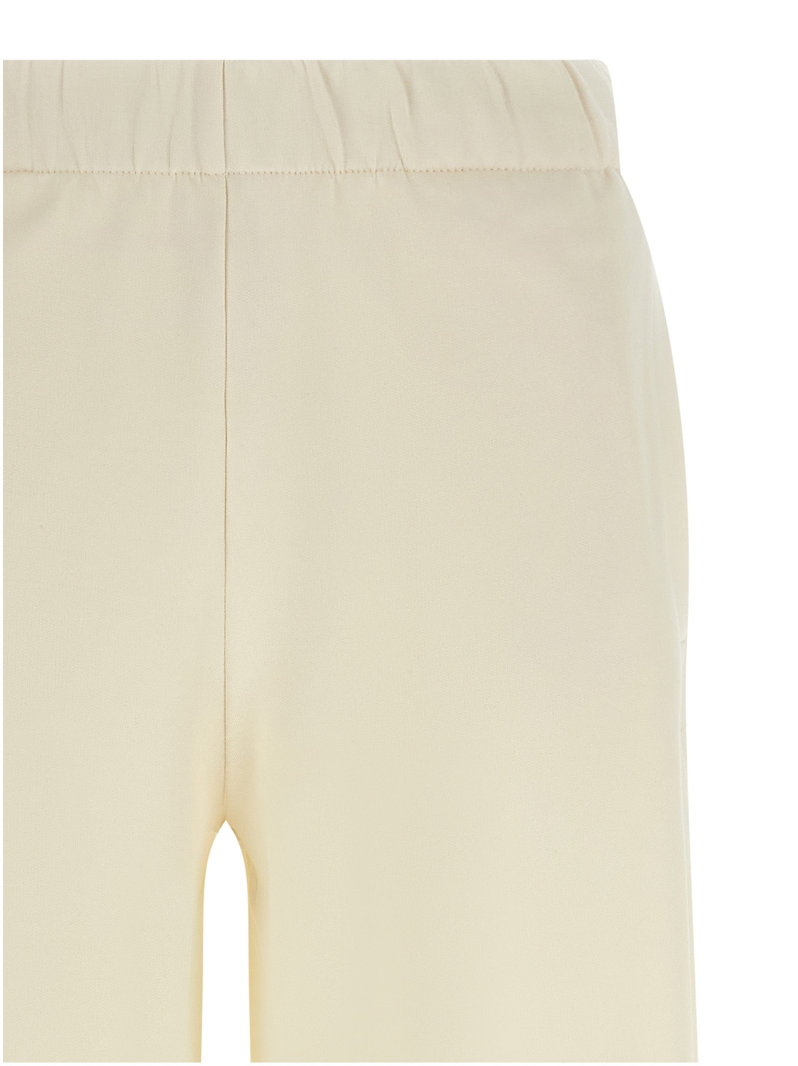 White Silk Casual Pants