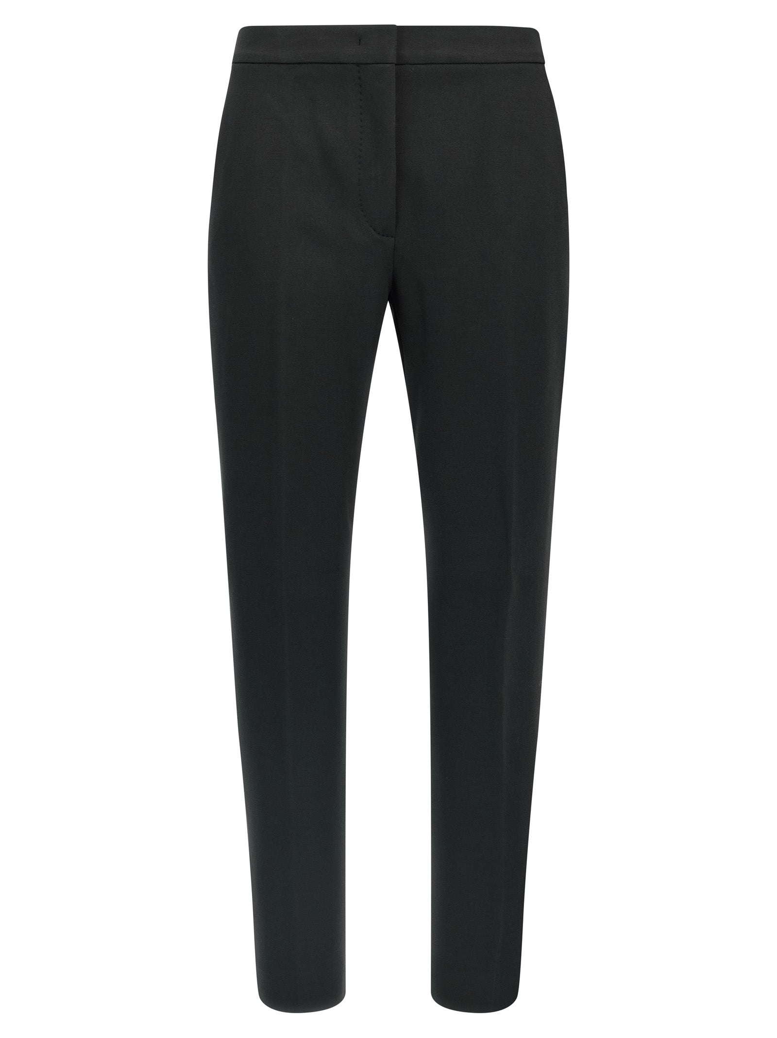 Black Viscose Casual Pants
