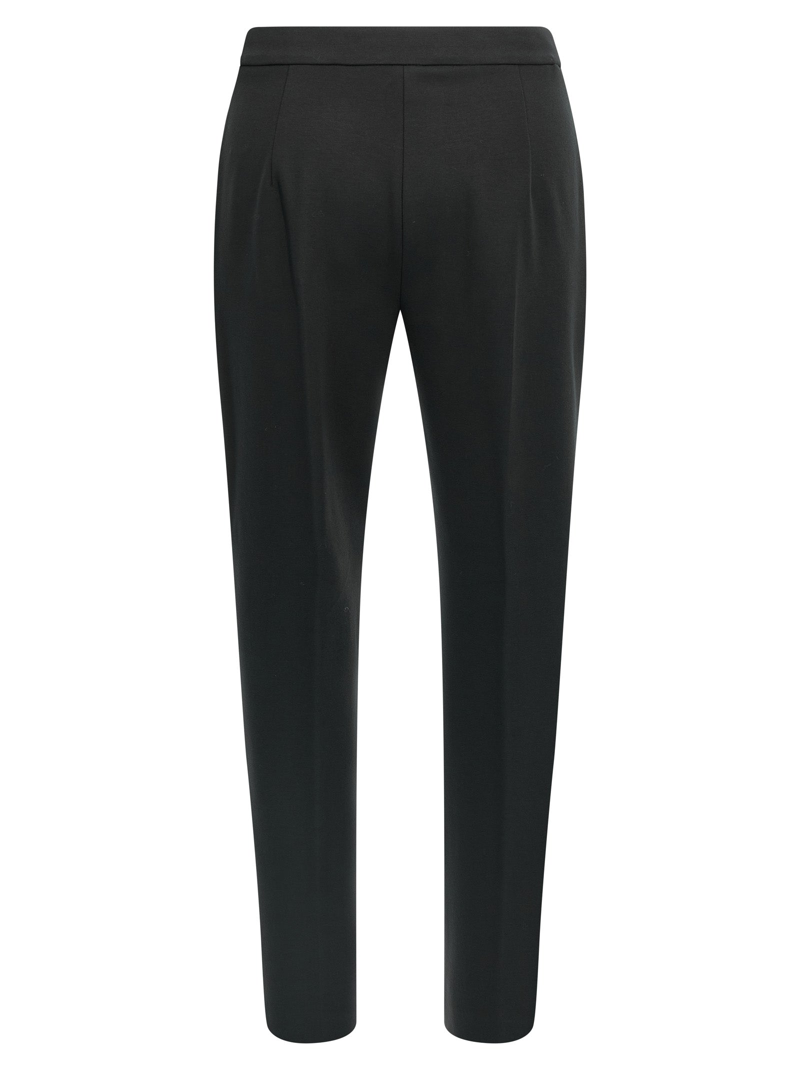 Black Viscose Casual Pants