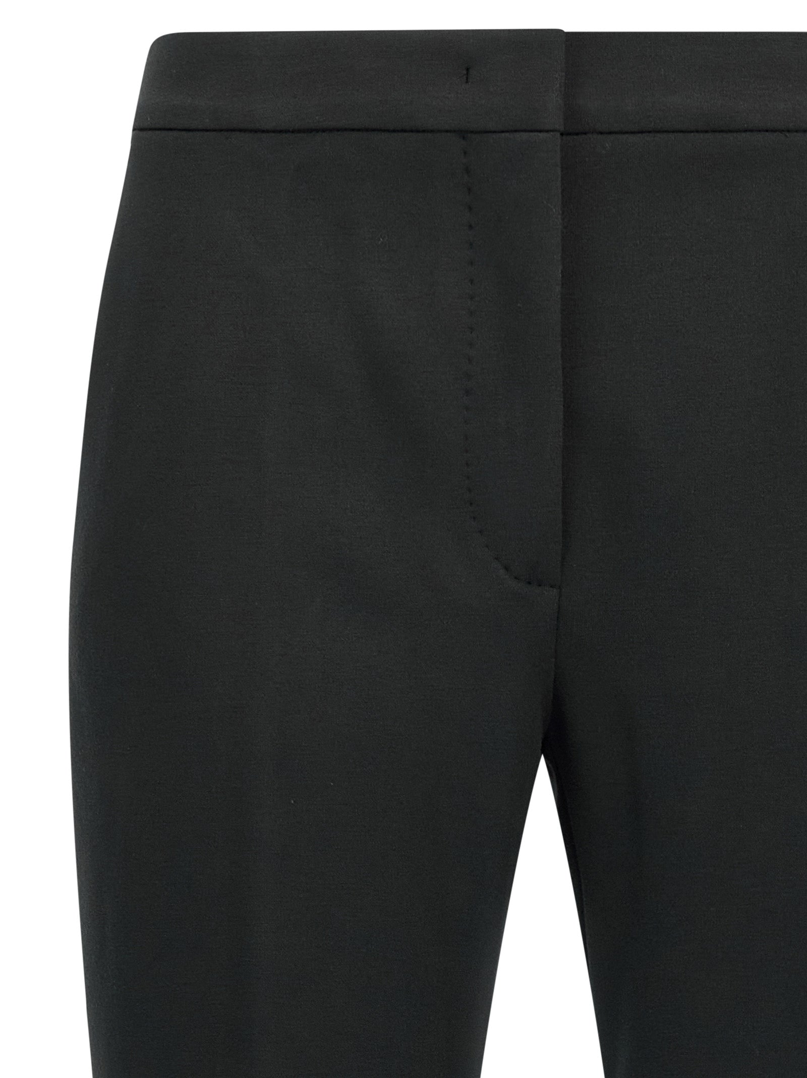 Black Viscose Casual Pants