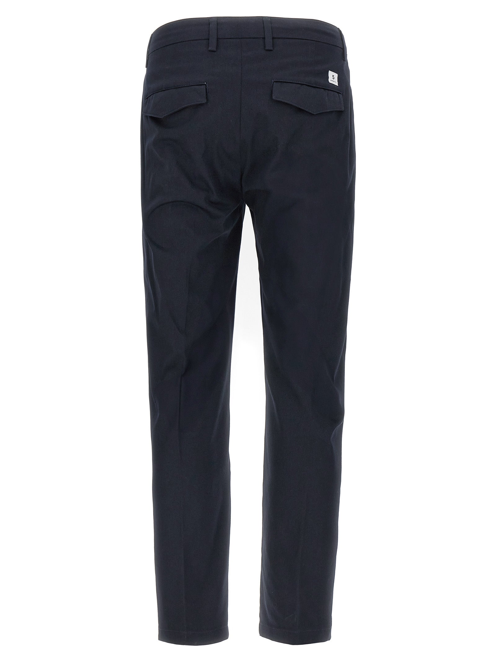 Gray Cotton Cropped Pants