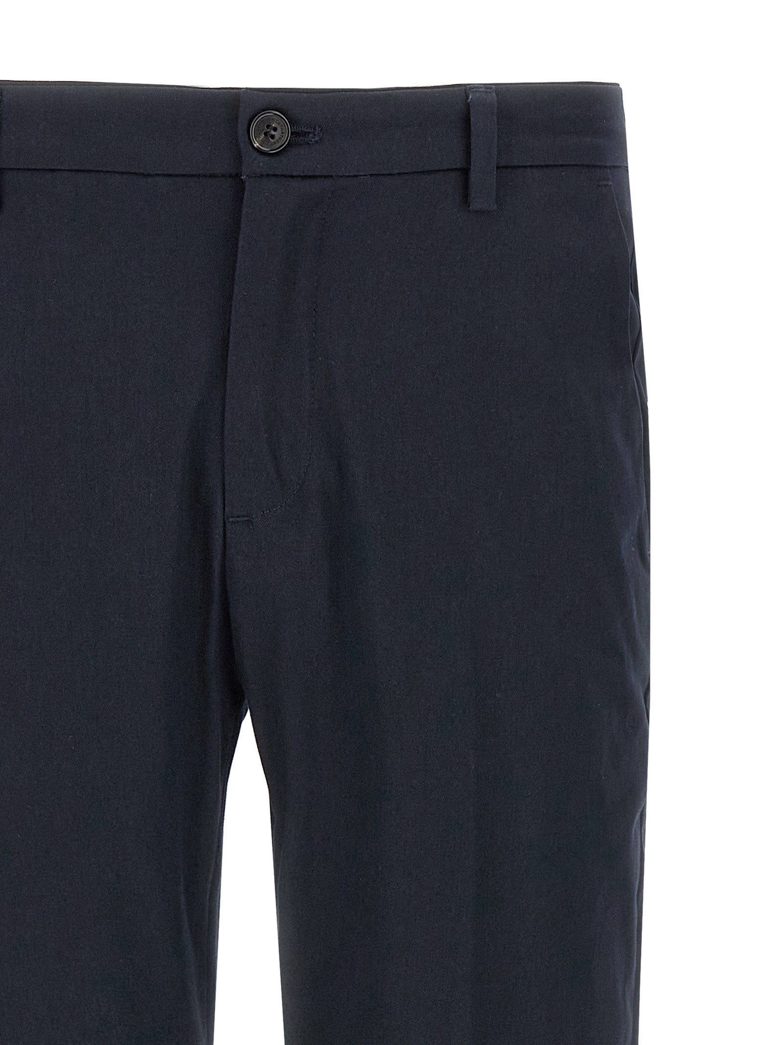 Gray Cotton Cropped Pants