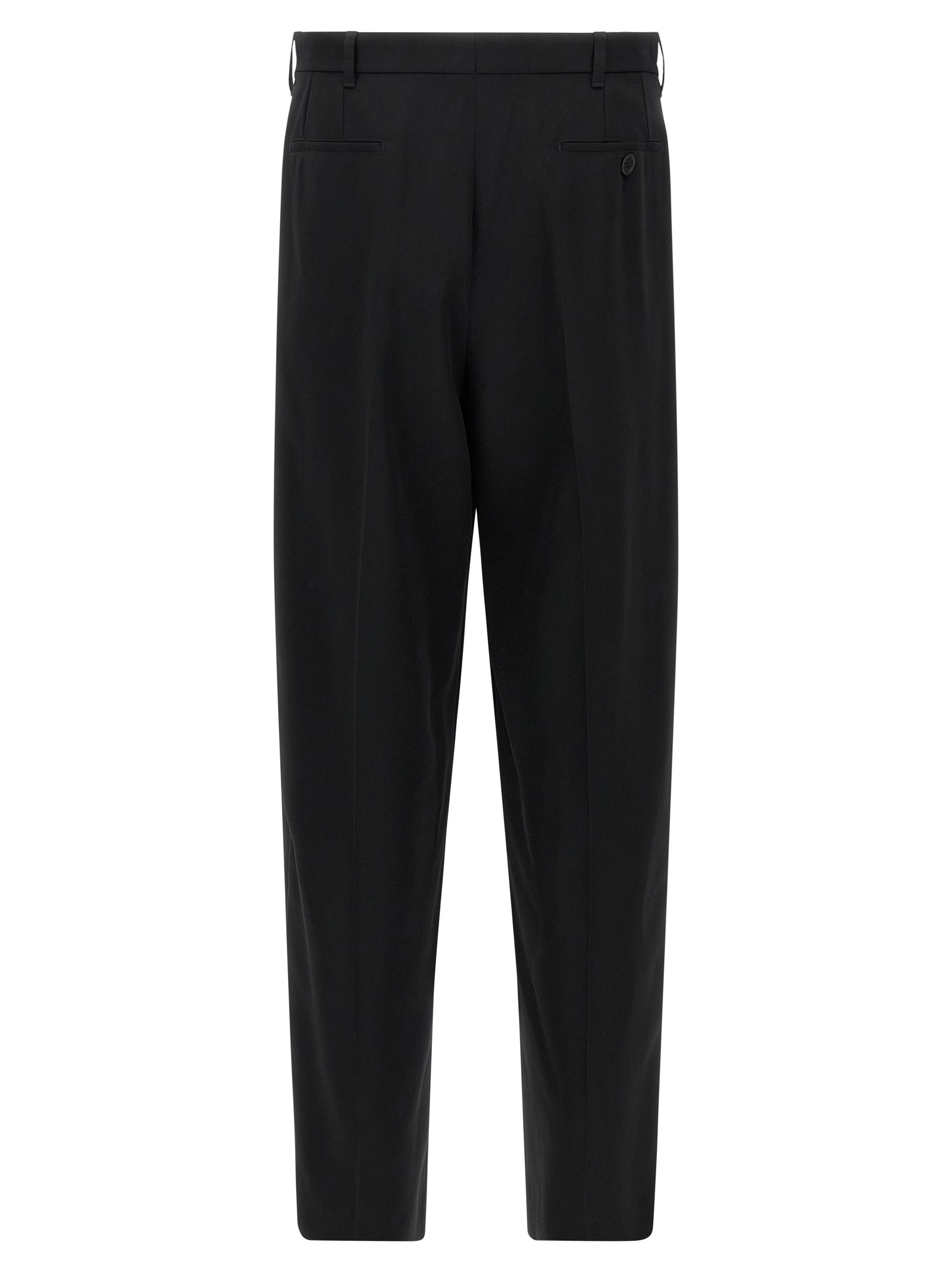 Black Virgin Wool Dress Pants