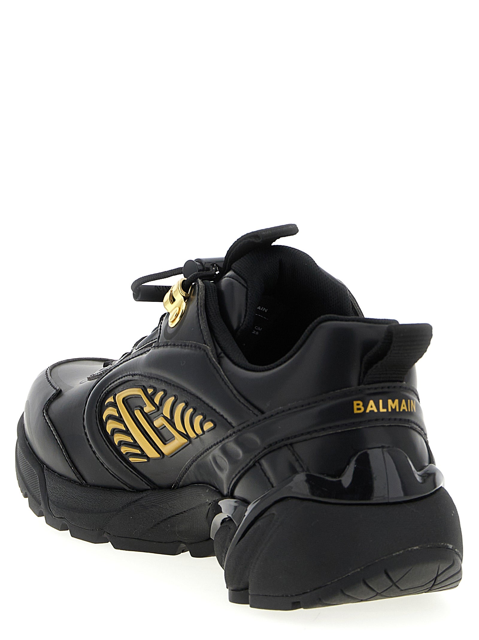 Black Nylon Athletic Sneakers