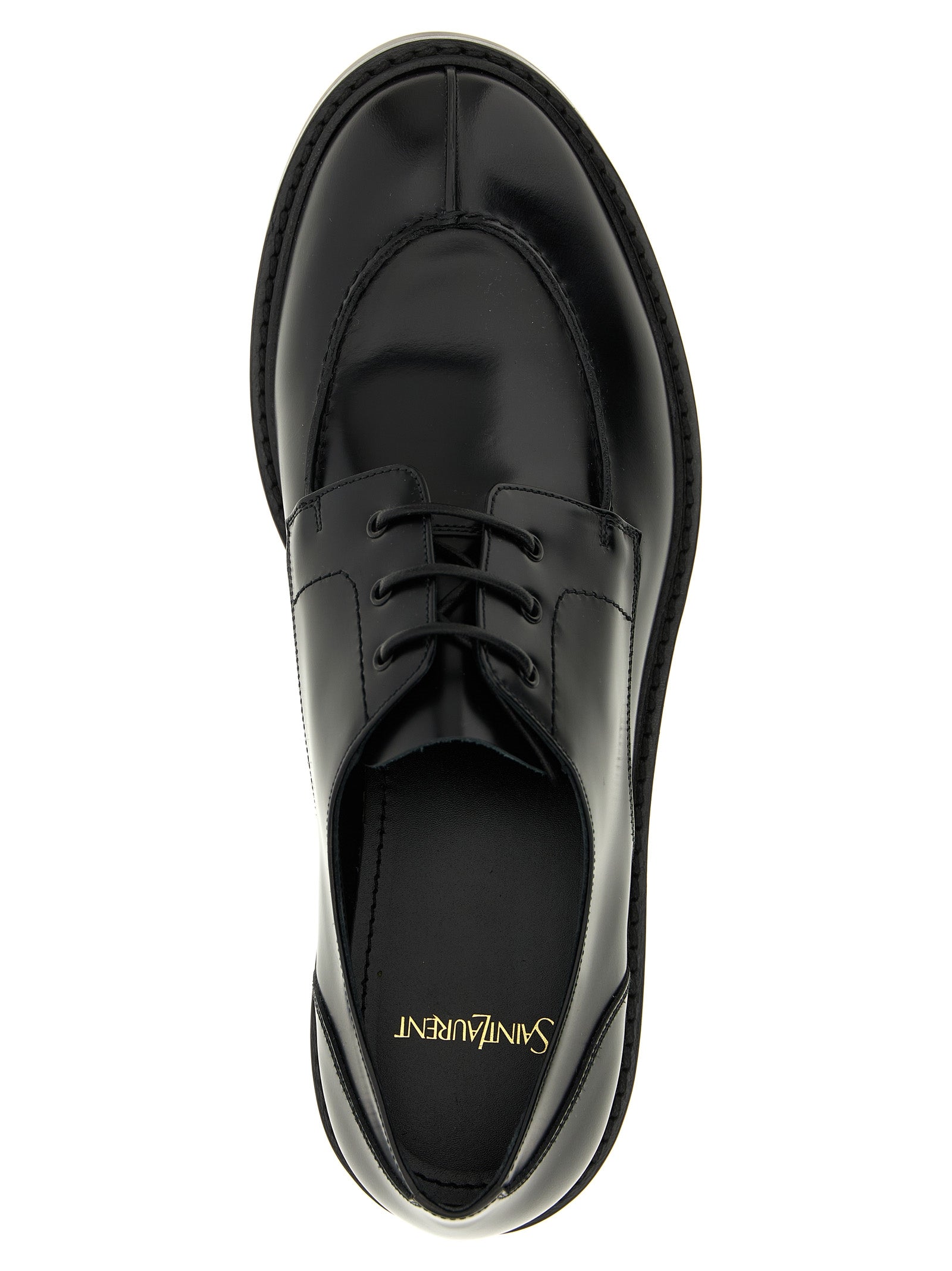 Black Calfskin Oxfords And Derbies