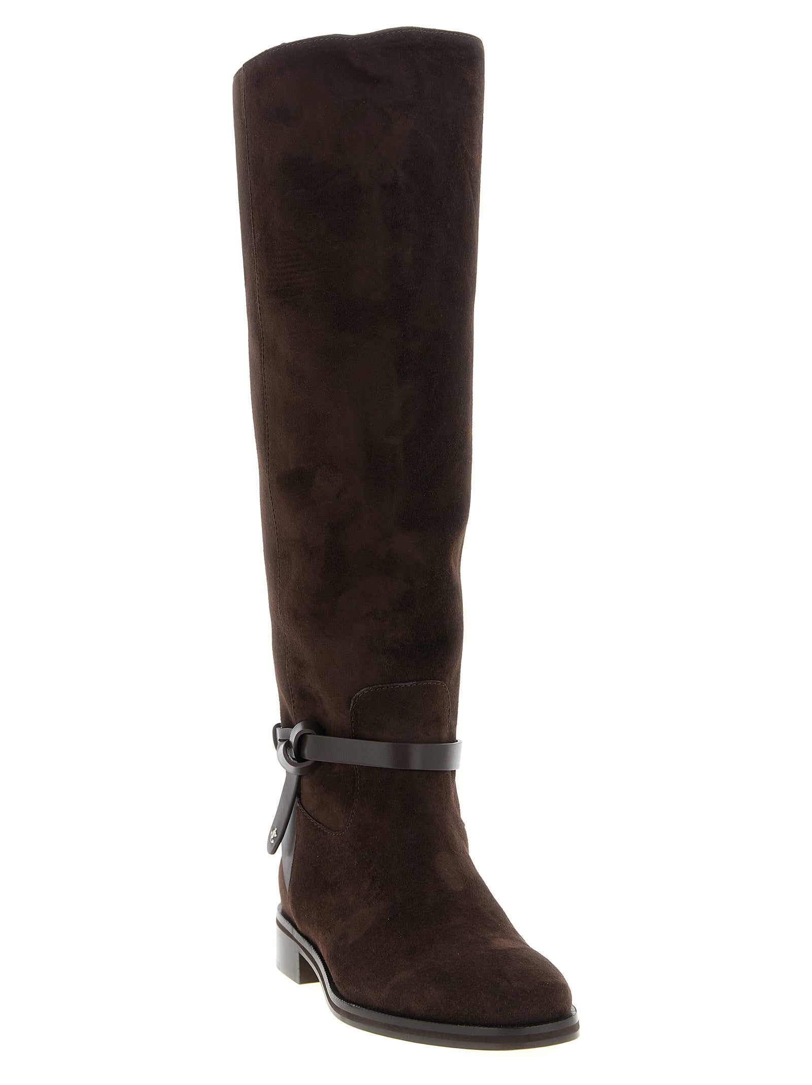 Brown Leather Over The Knee