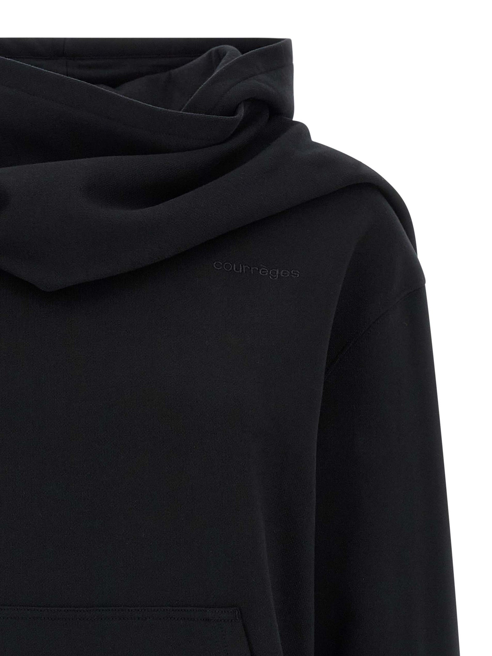 Black Cotton Sweatshirt