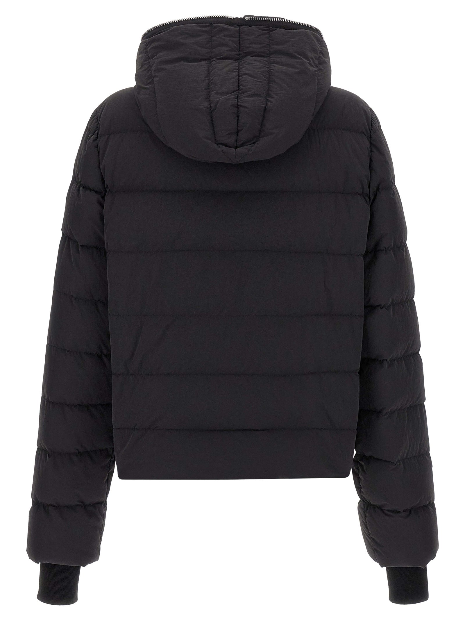 Black Nylon Full-Length Jacket