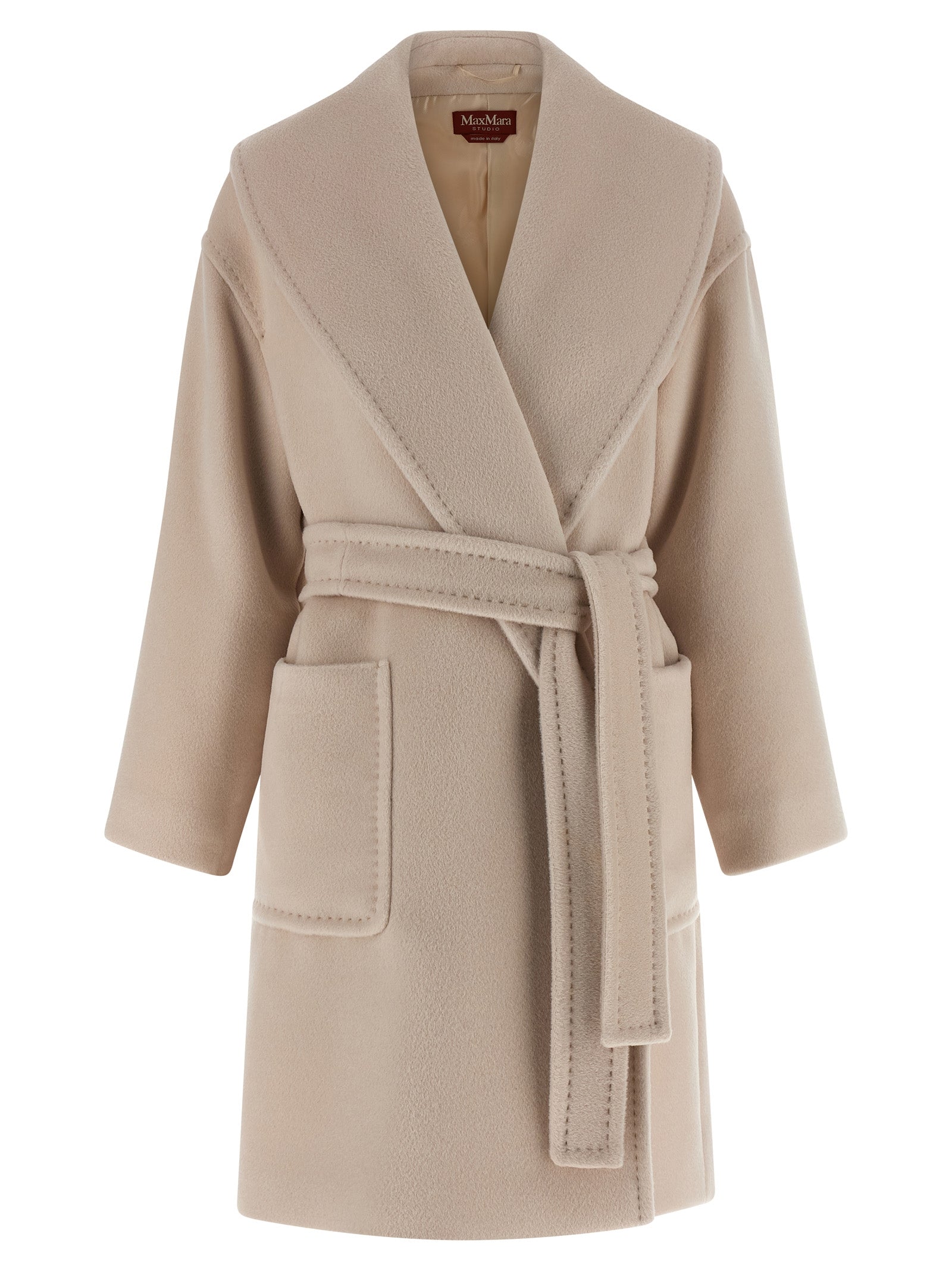 Beige Wool Coat
