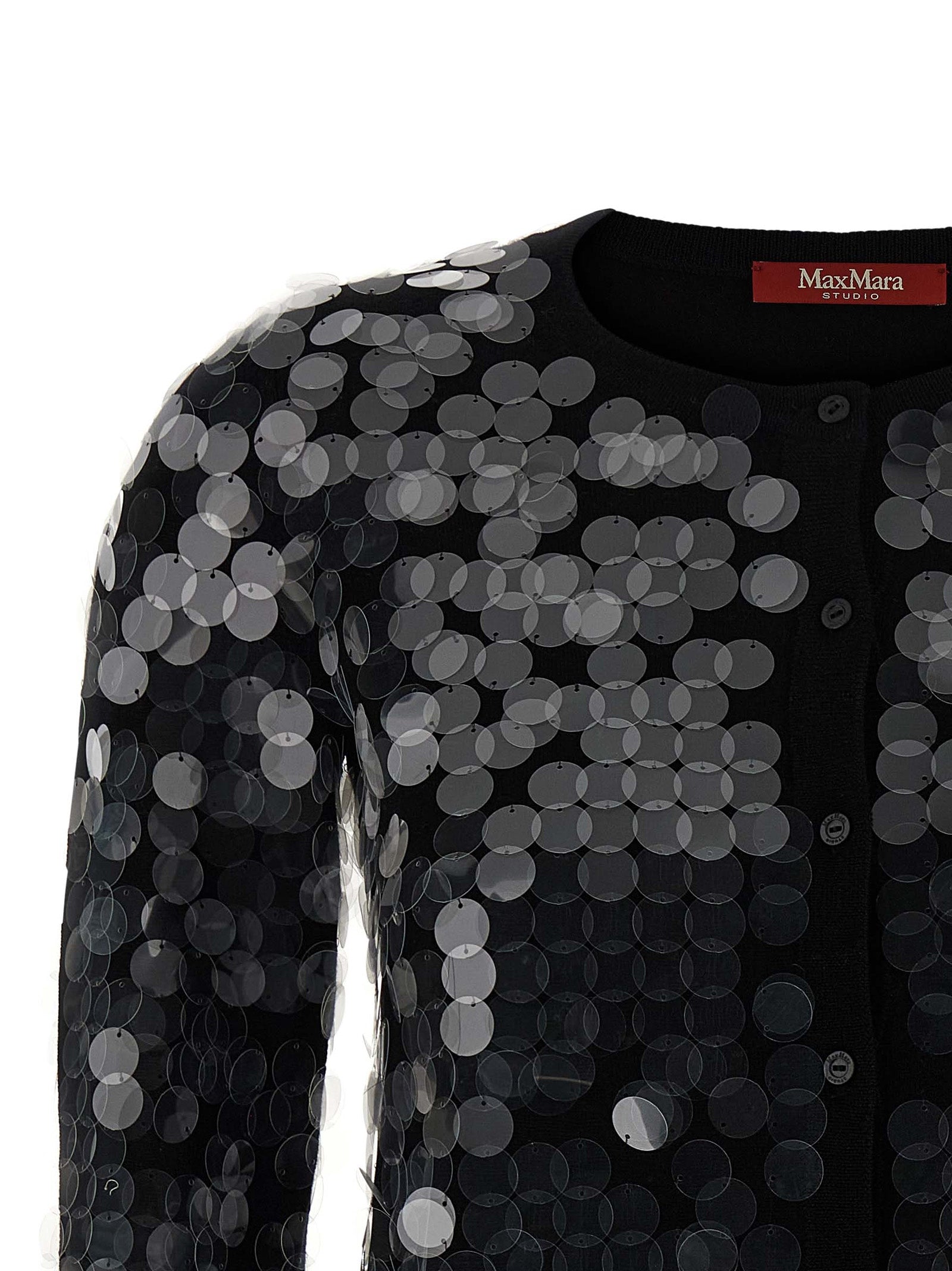 Black Virgin Wool Cardigan