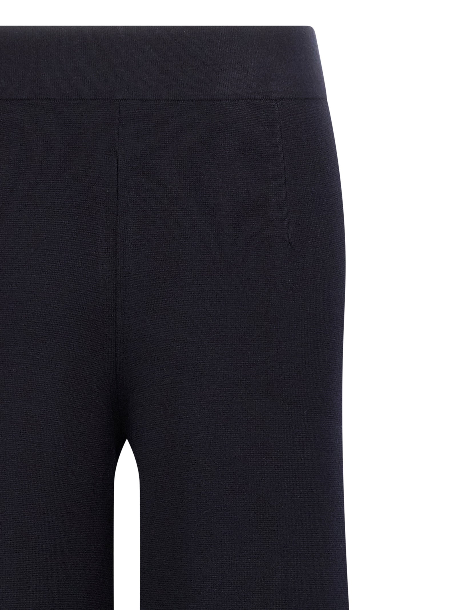 Blue Viscose Casual Pants