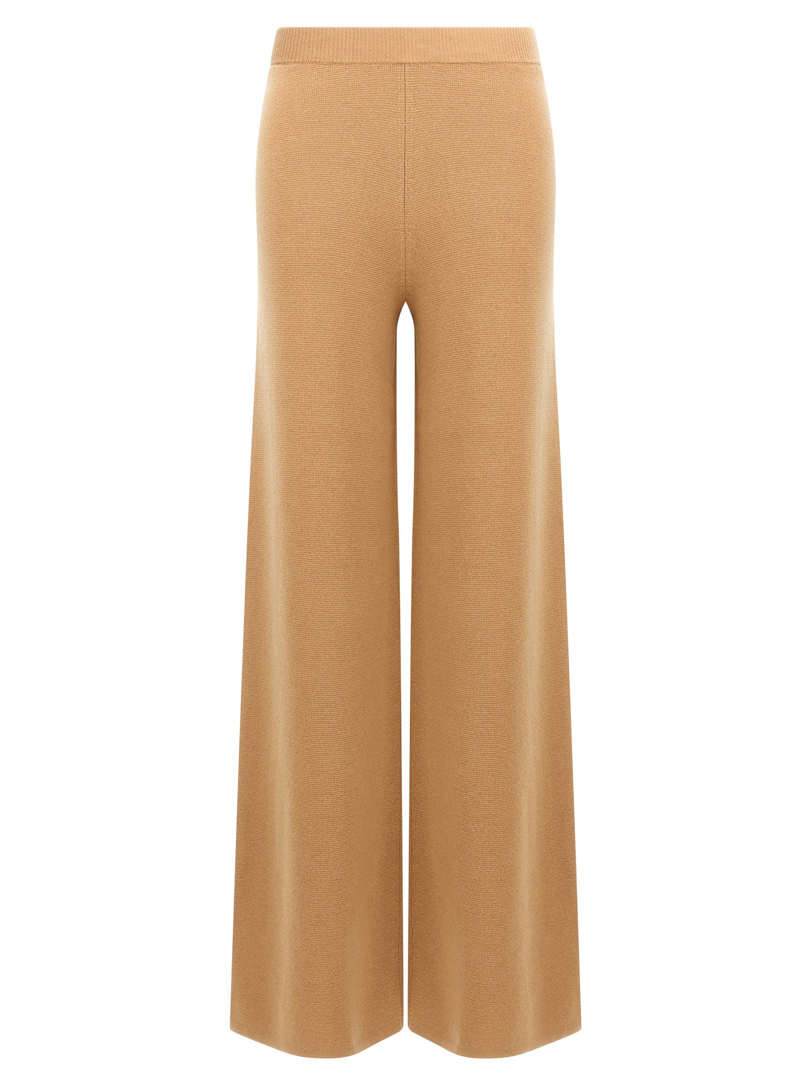 Brown Wool Casual Pants