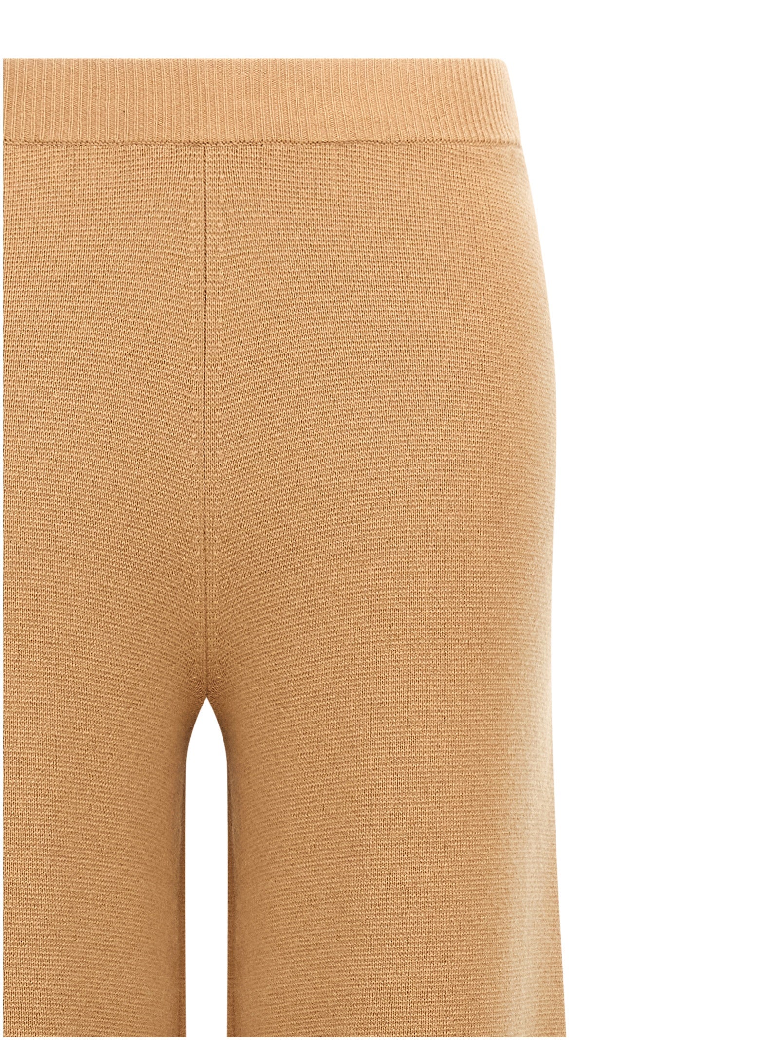 Brown Wool Casual Pants
