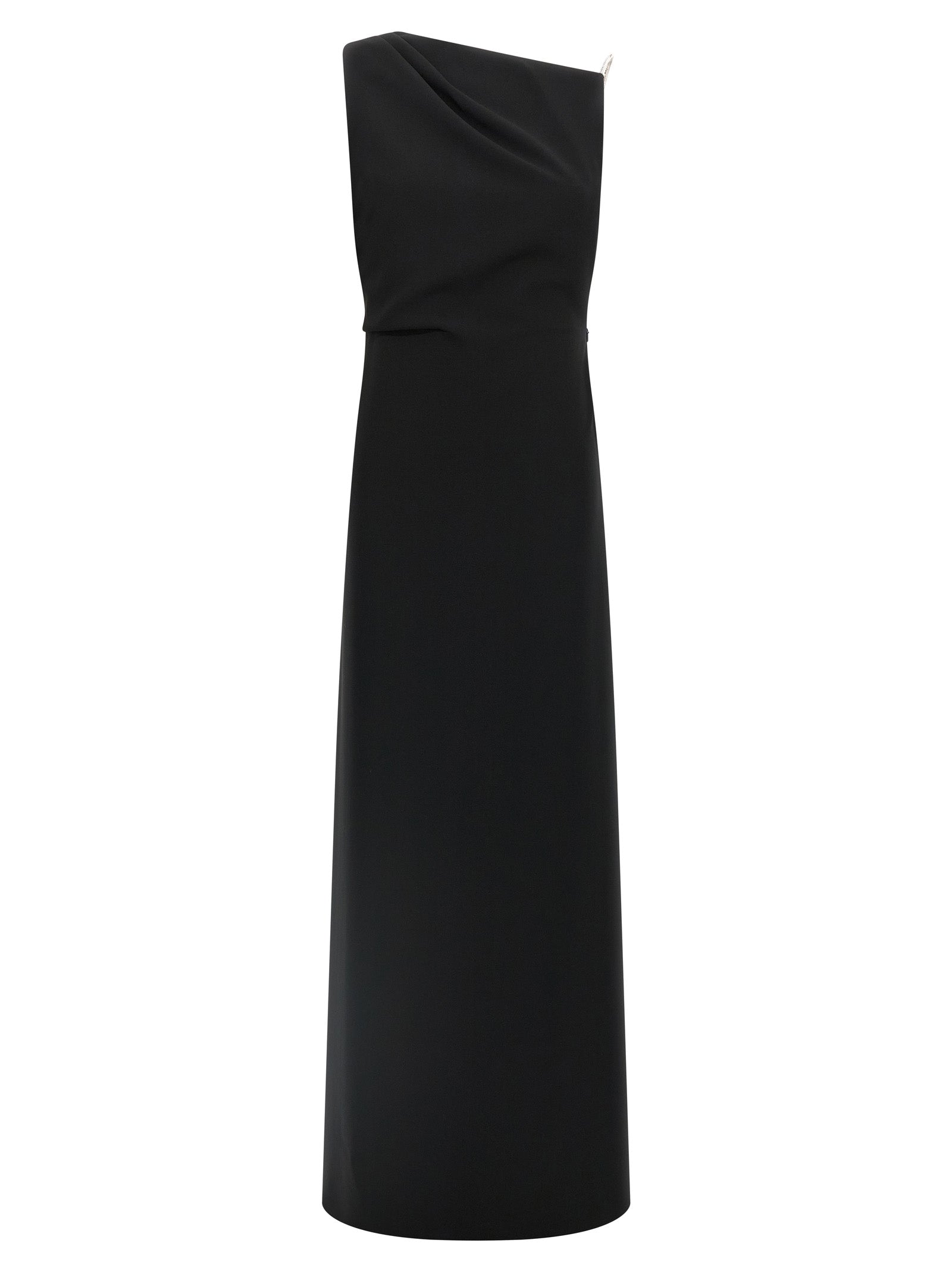 Black Triacetate Long Dress