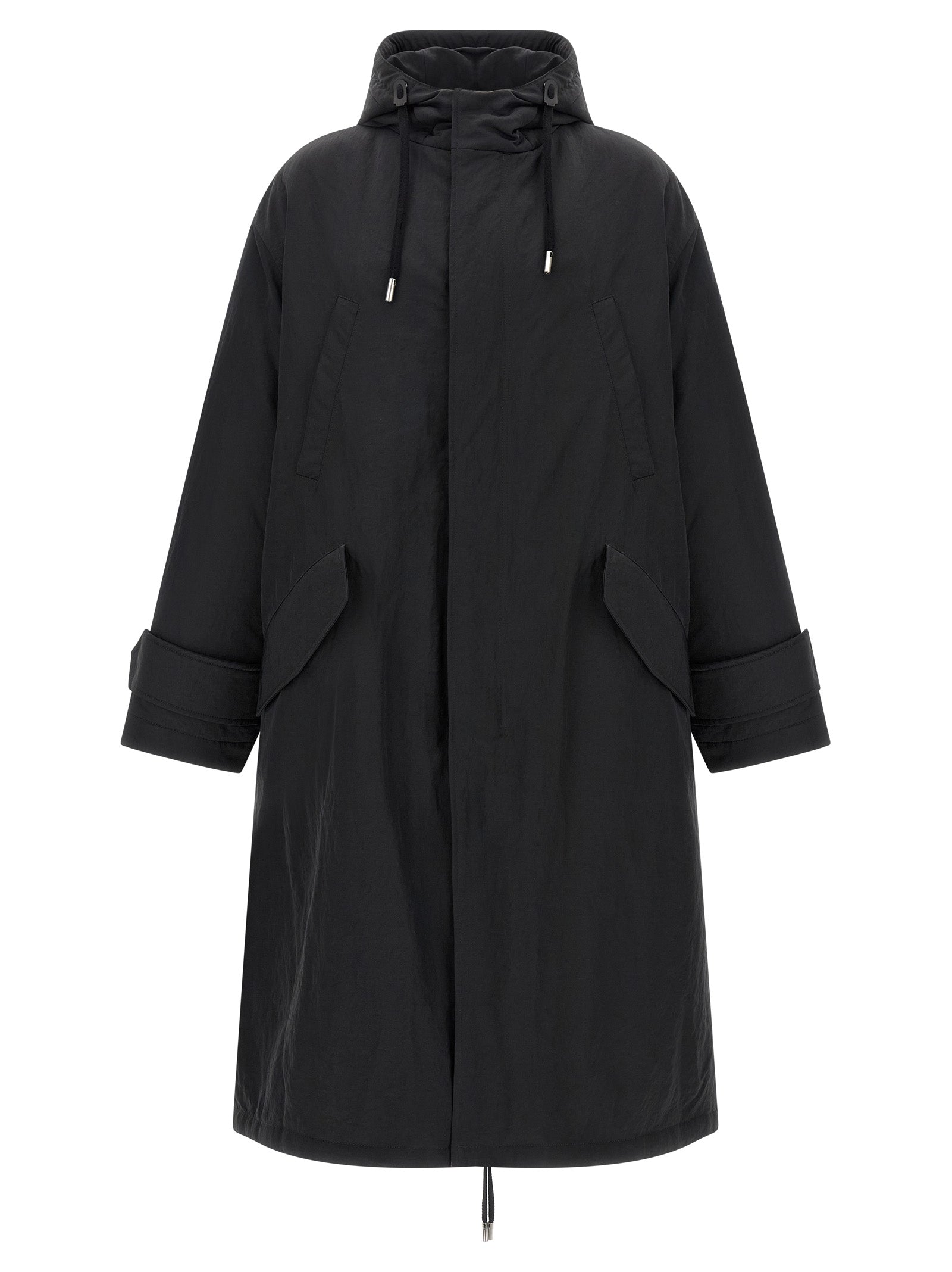 Gray Polyamide Parka
