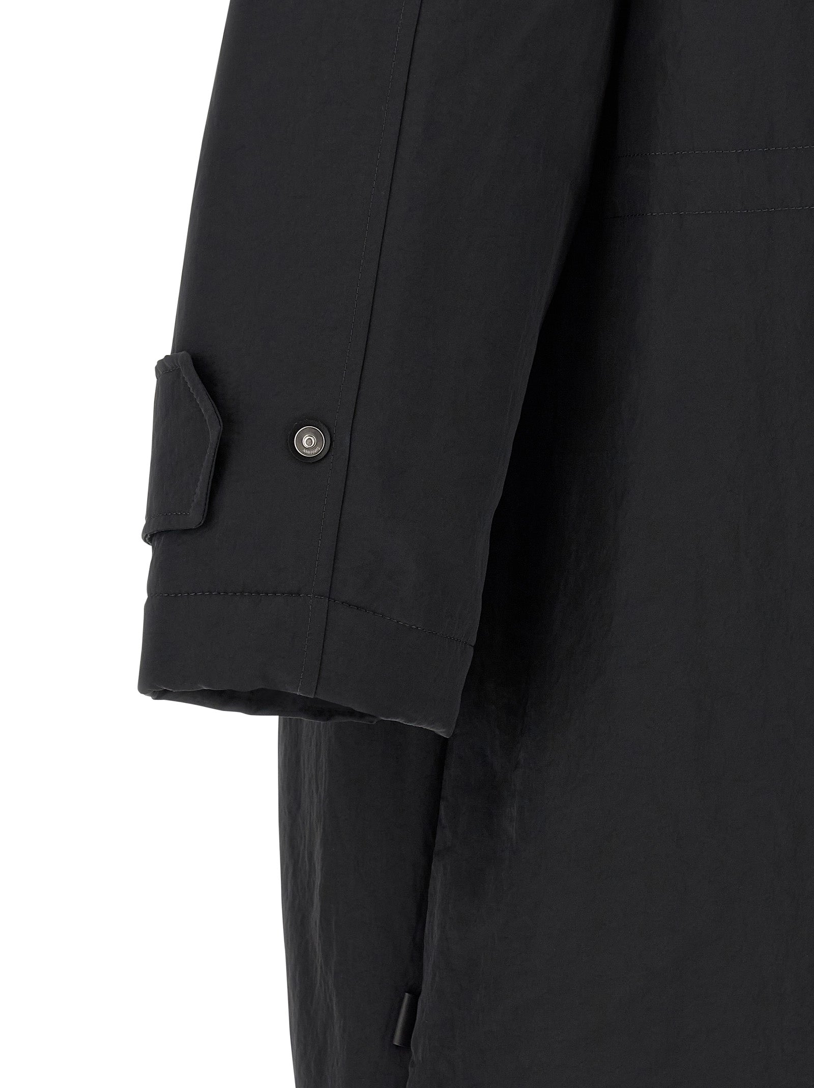 Gray Polyamide Parka