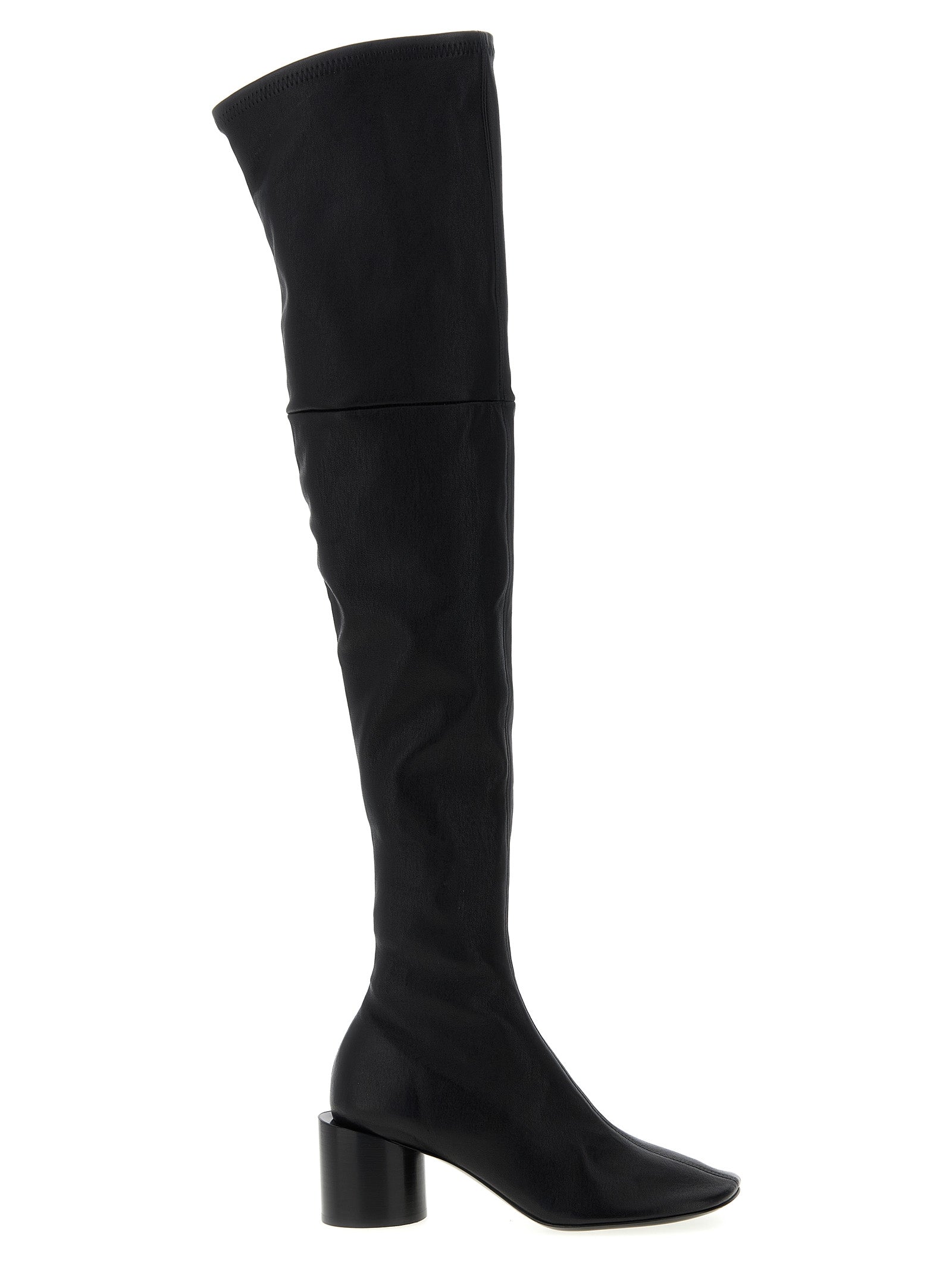 Black Leather Over The Knee