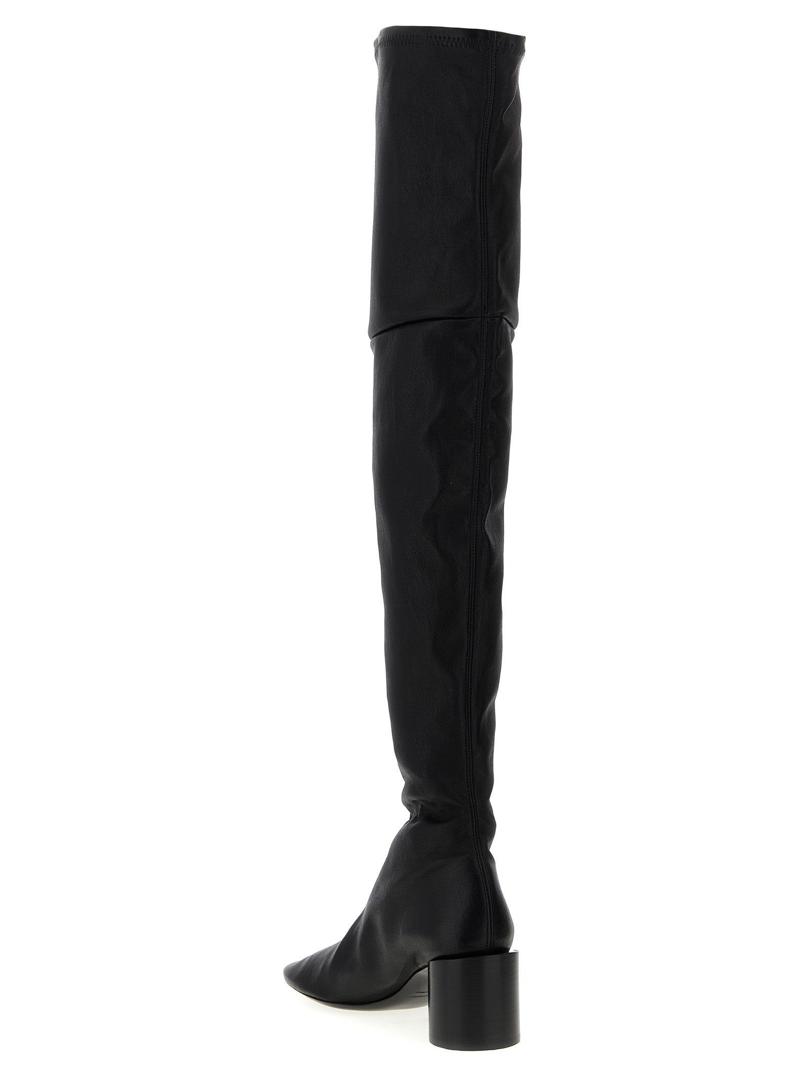 Black Leather Over The Knee