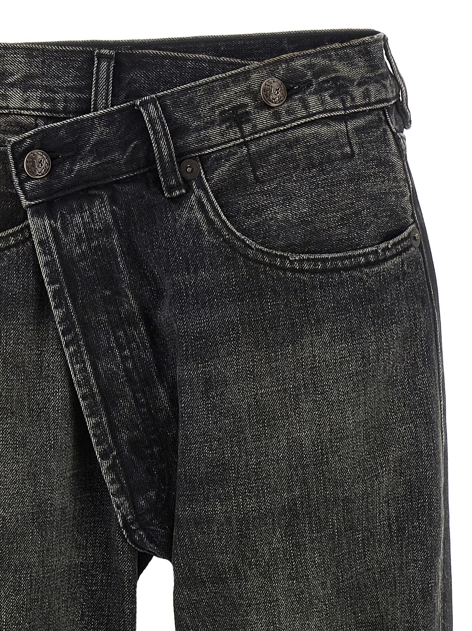 Black Cotton Jeans Denim