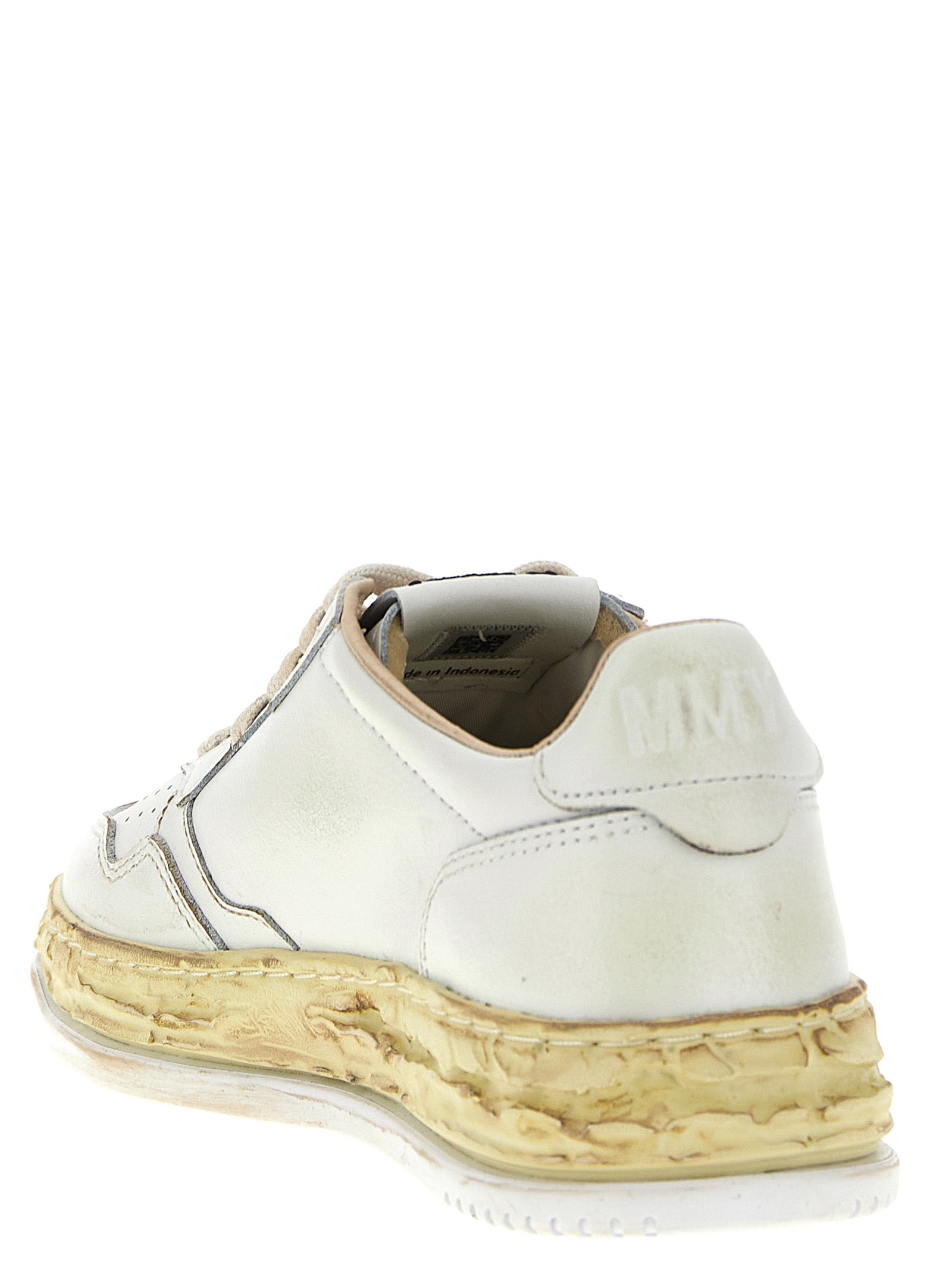 White Goatskin Chunky Sneakers