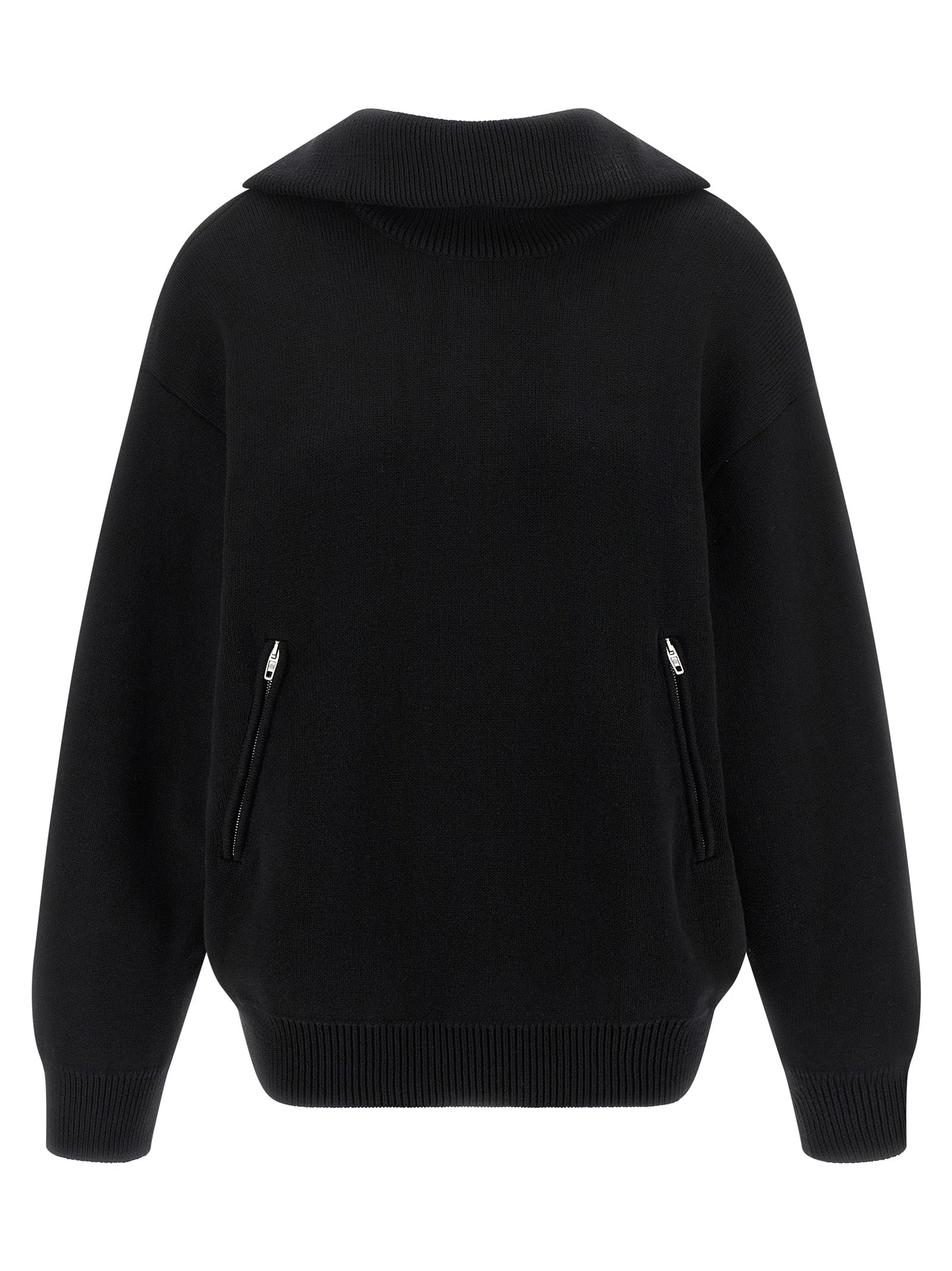 Black Cotton Cardigan