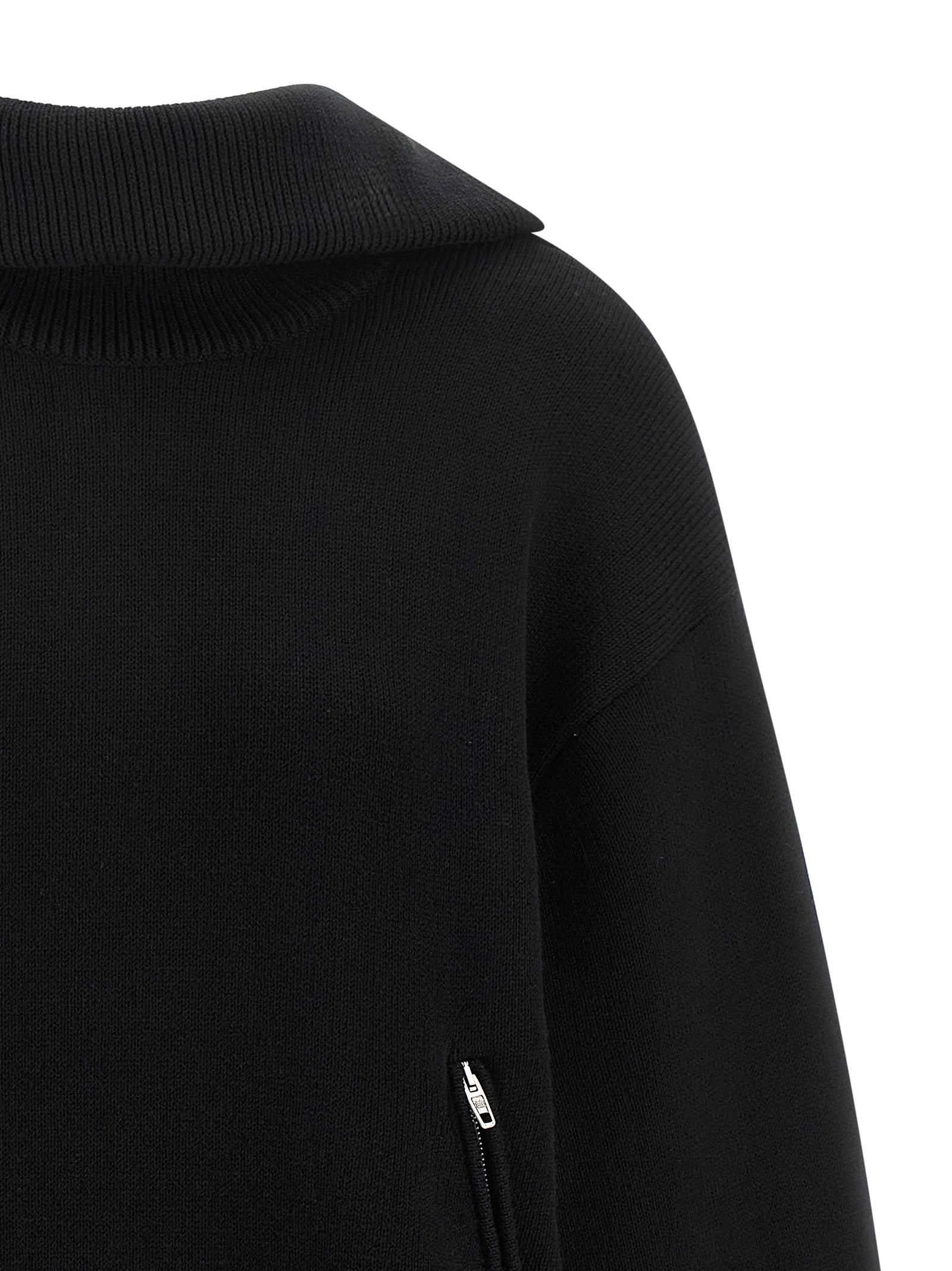 Black Cotton Cardigan