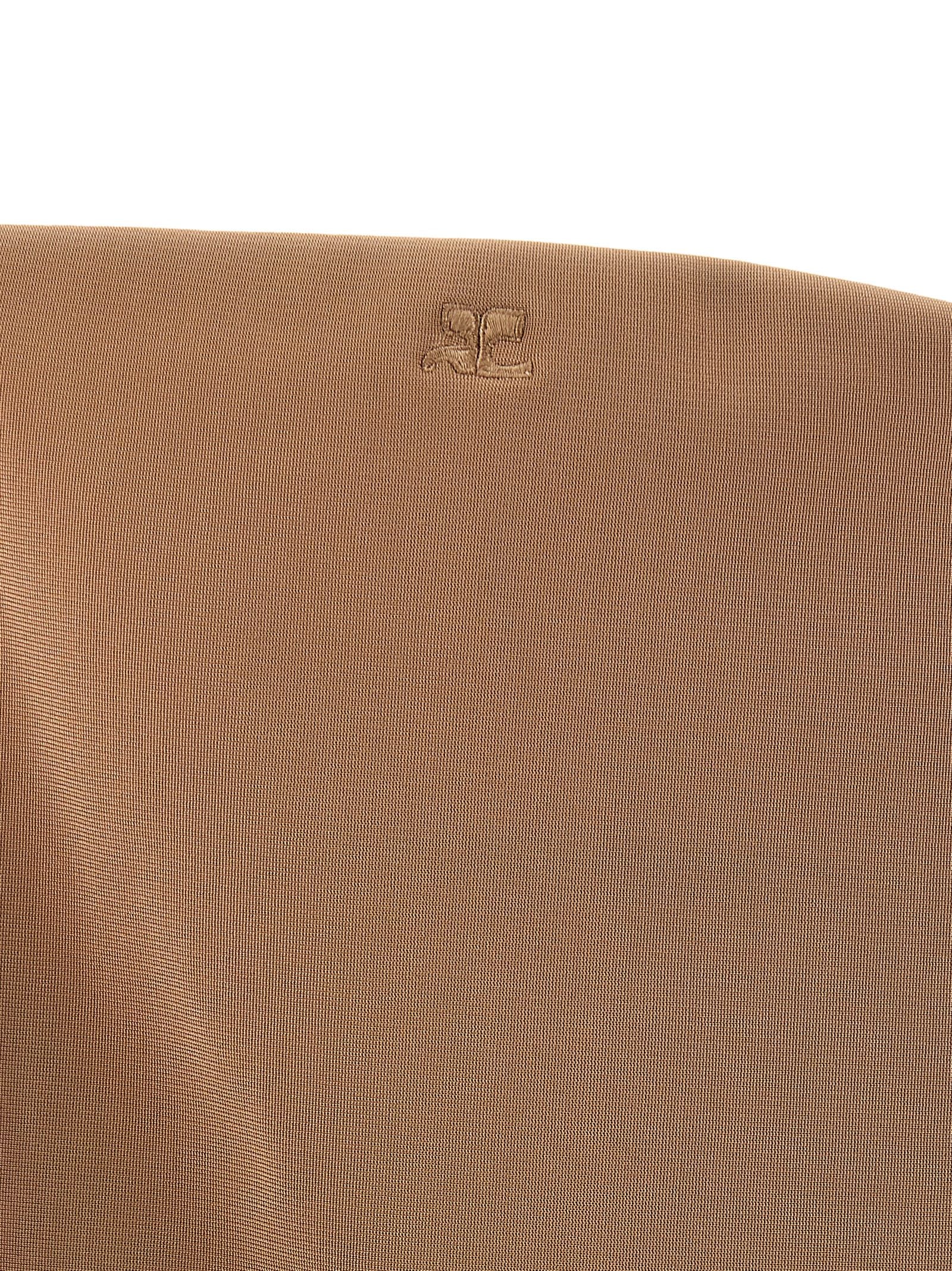 Beige Viscose Bodysuit